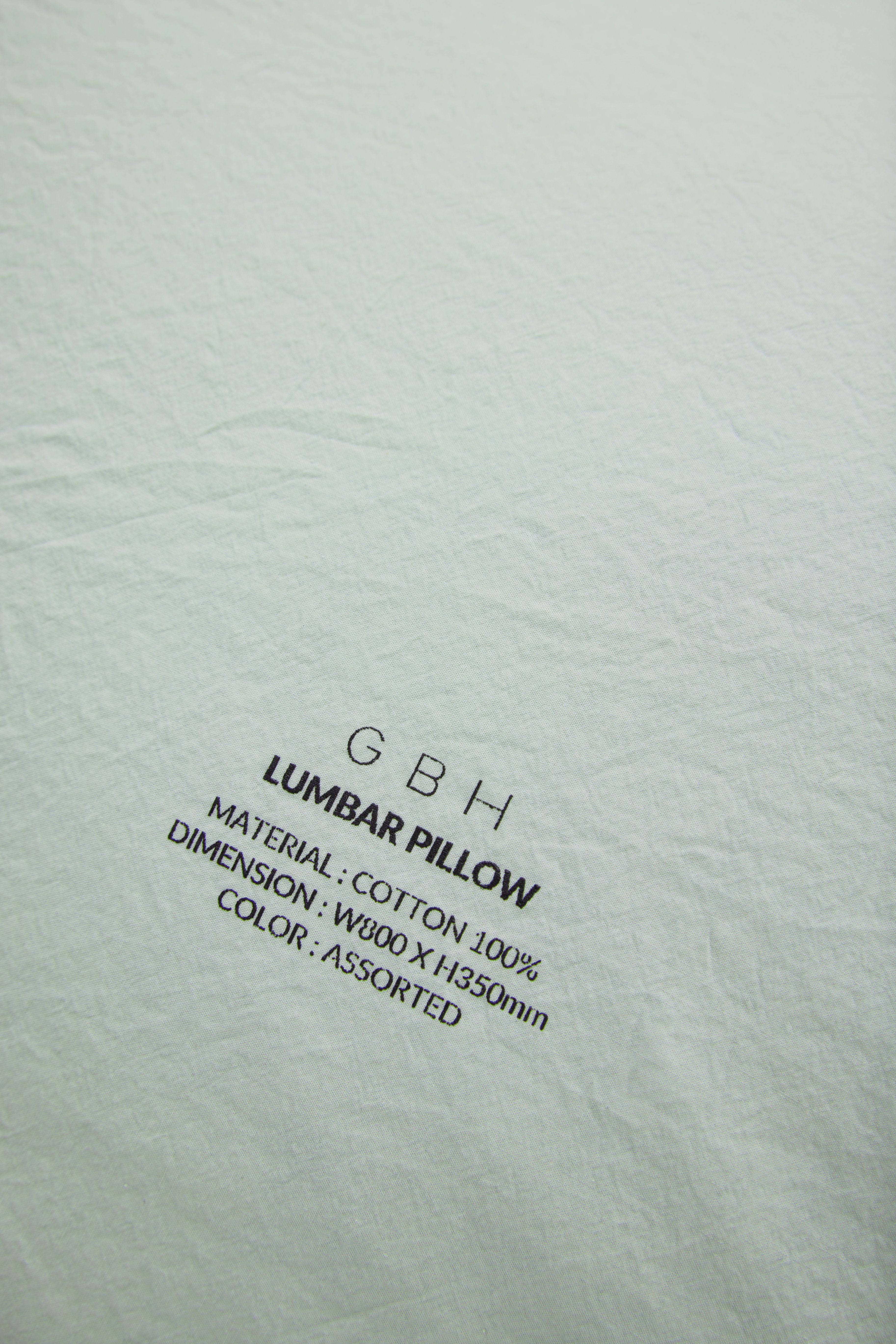 LUMBAR PILLOWCASE / 6 COLORS