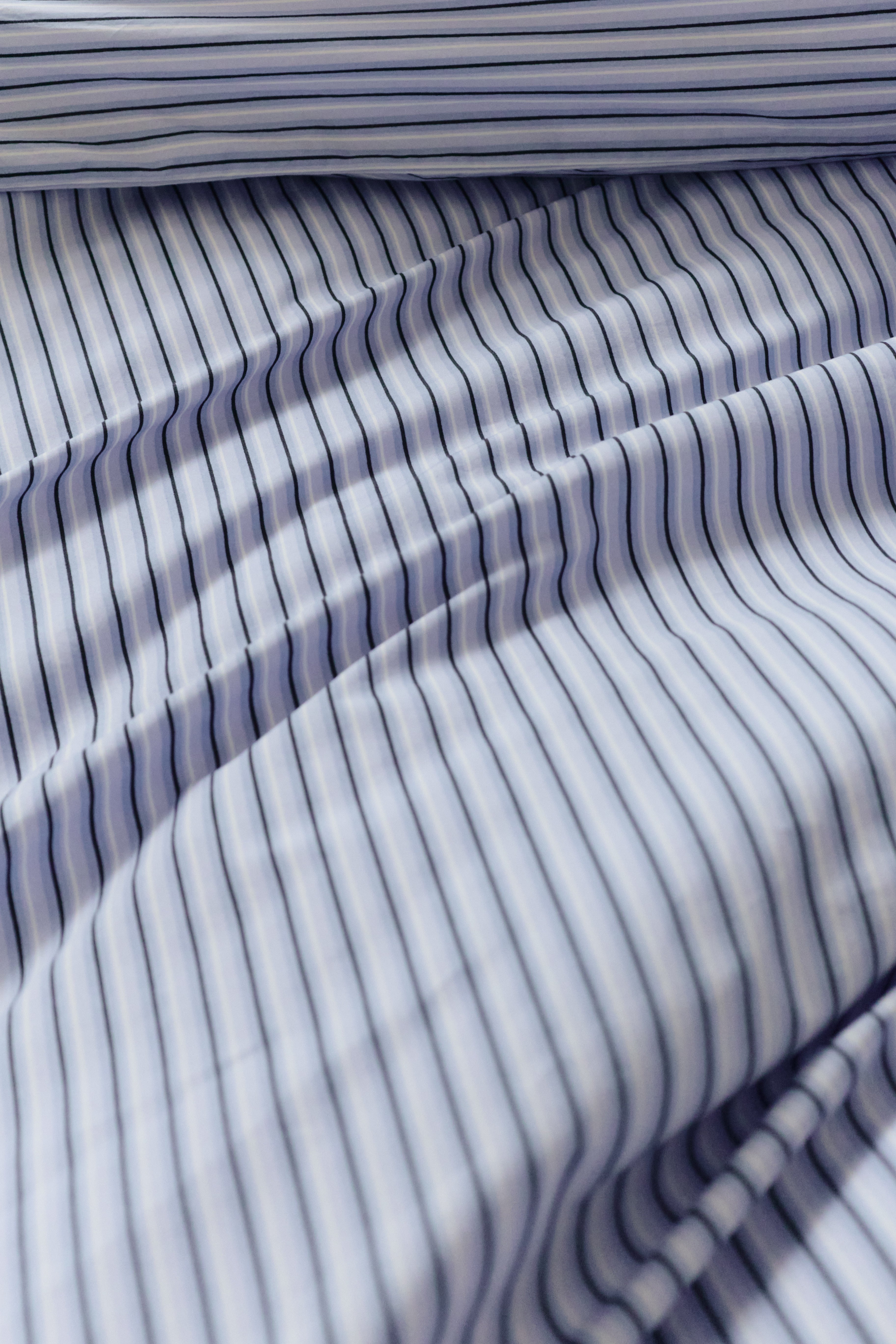 DUVET COVER - THIN STRIPE AQUA / 2 SIZES