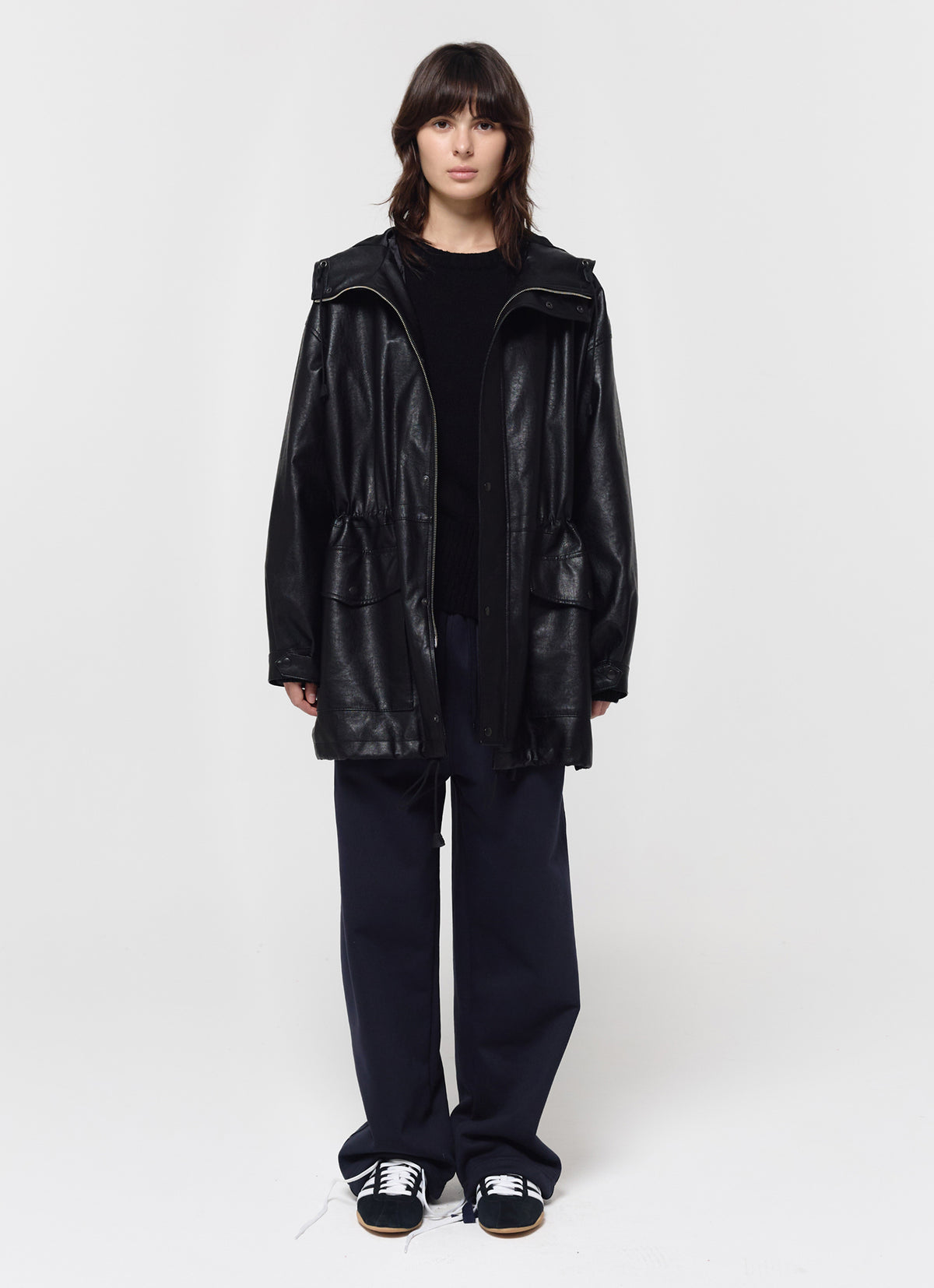 26FW HUNTING FAUX LEATHER JACKET