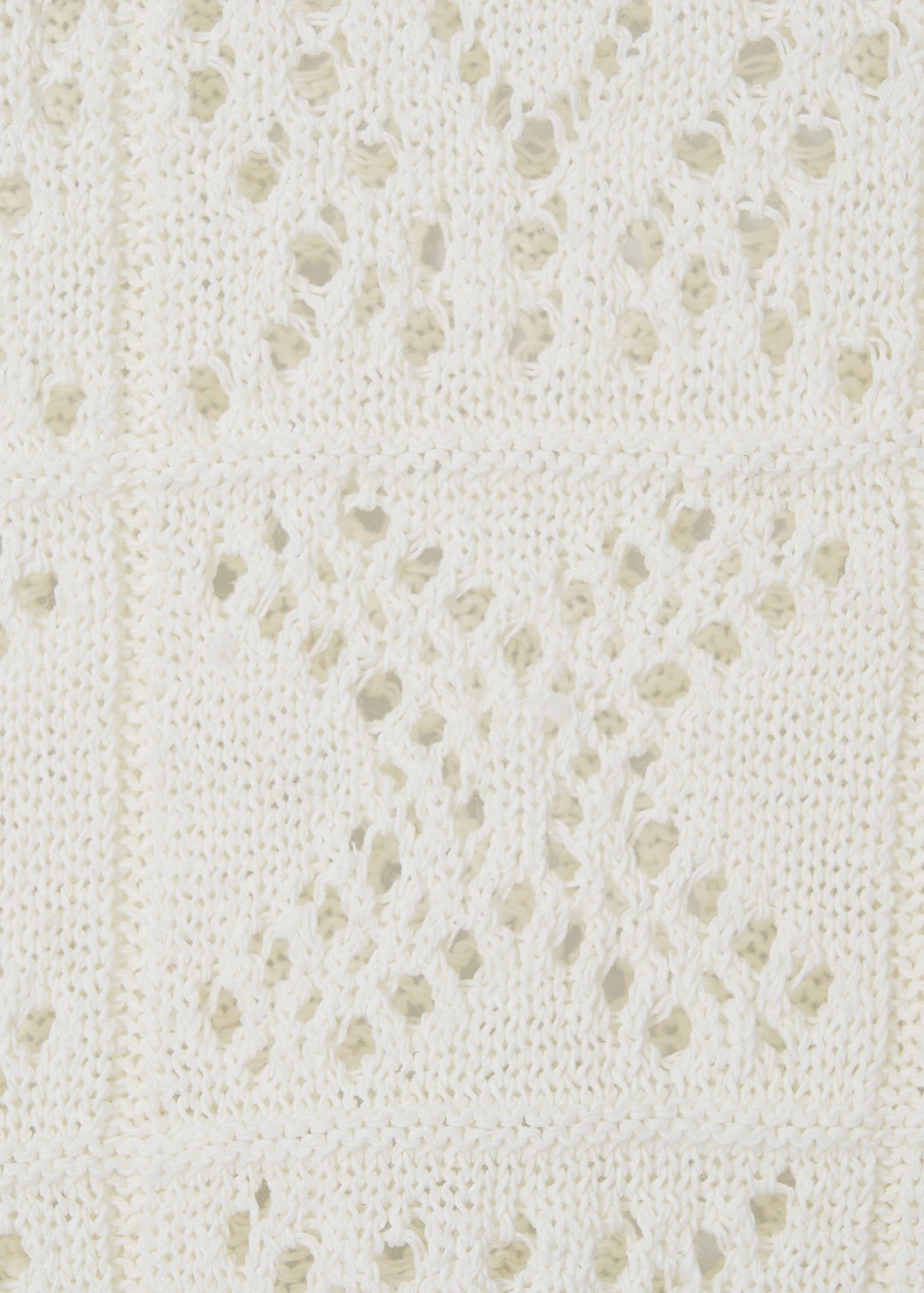 CROCHET KNIT COLLAR TOP