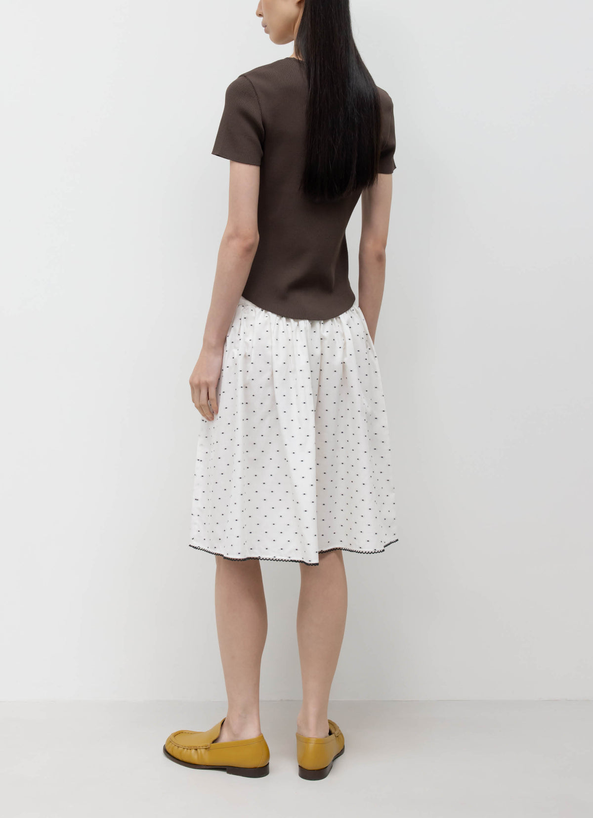 26FW RIBBED HALF SLEEVE KNIT