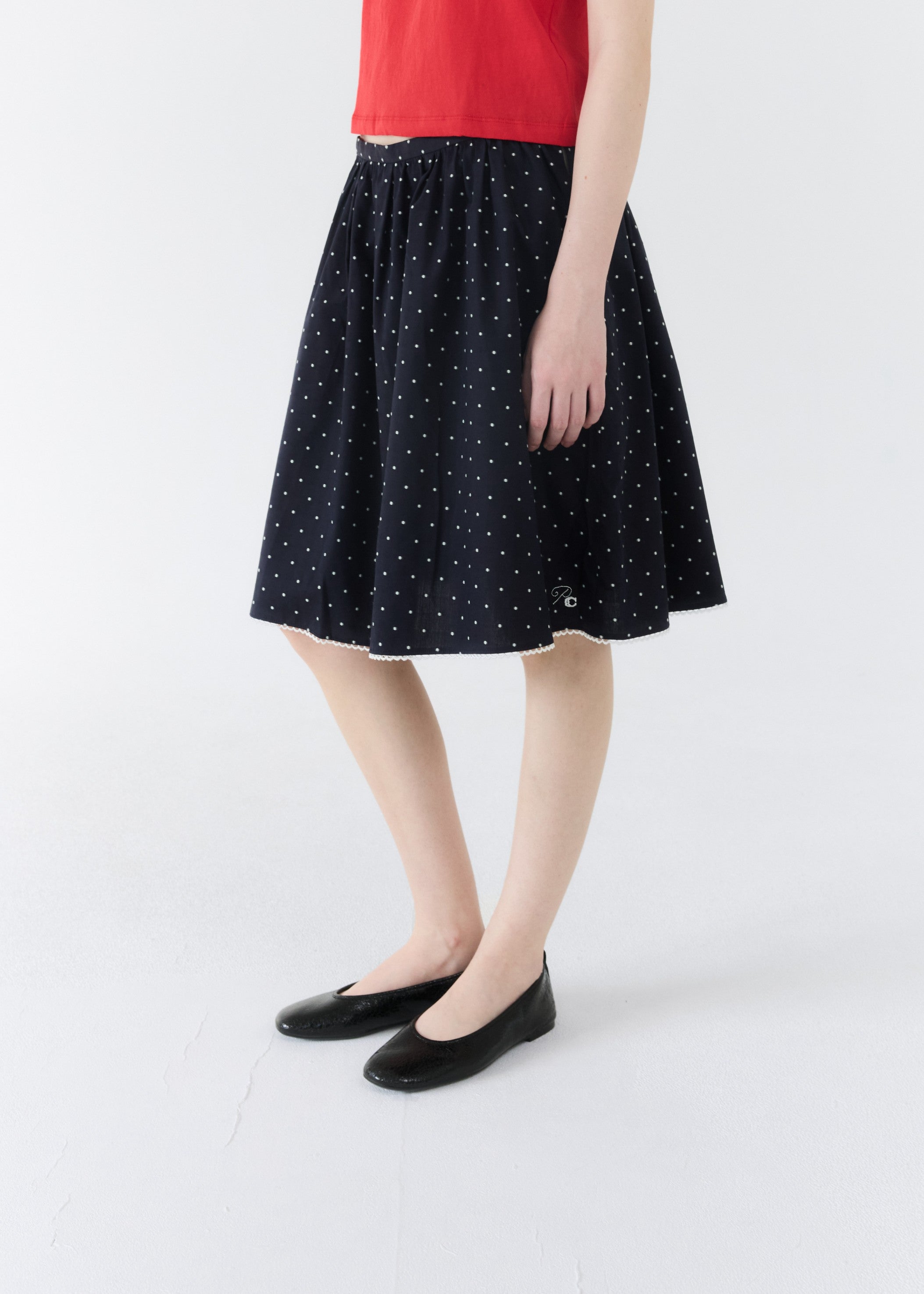 COTTON POLINE SKIRT