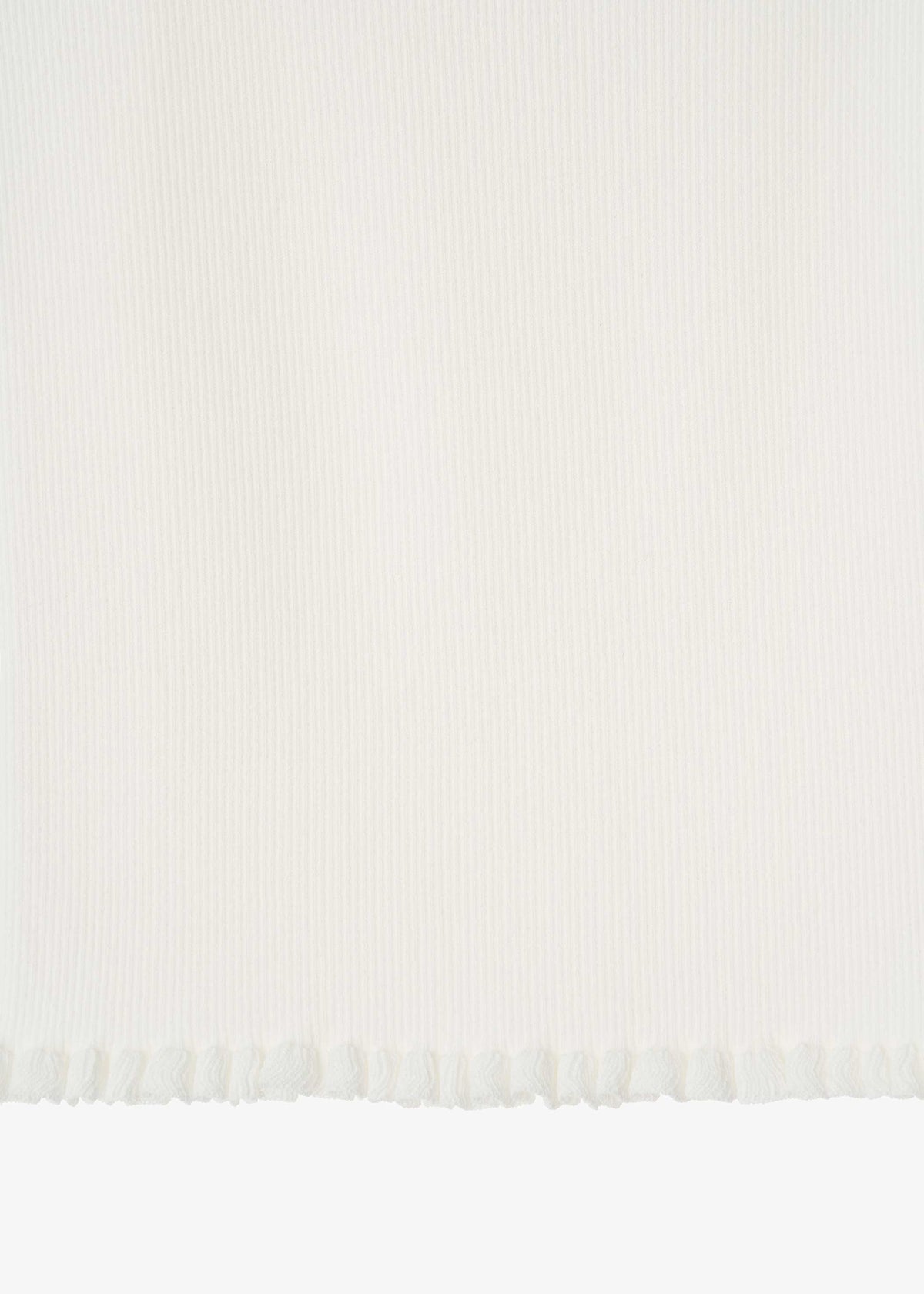 26FW RIBBED FRILL SLEEVELESS