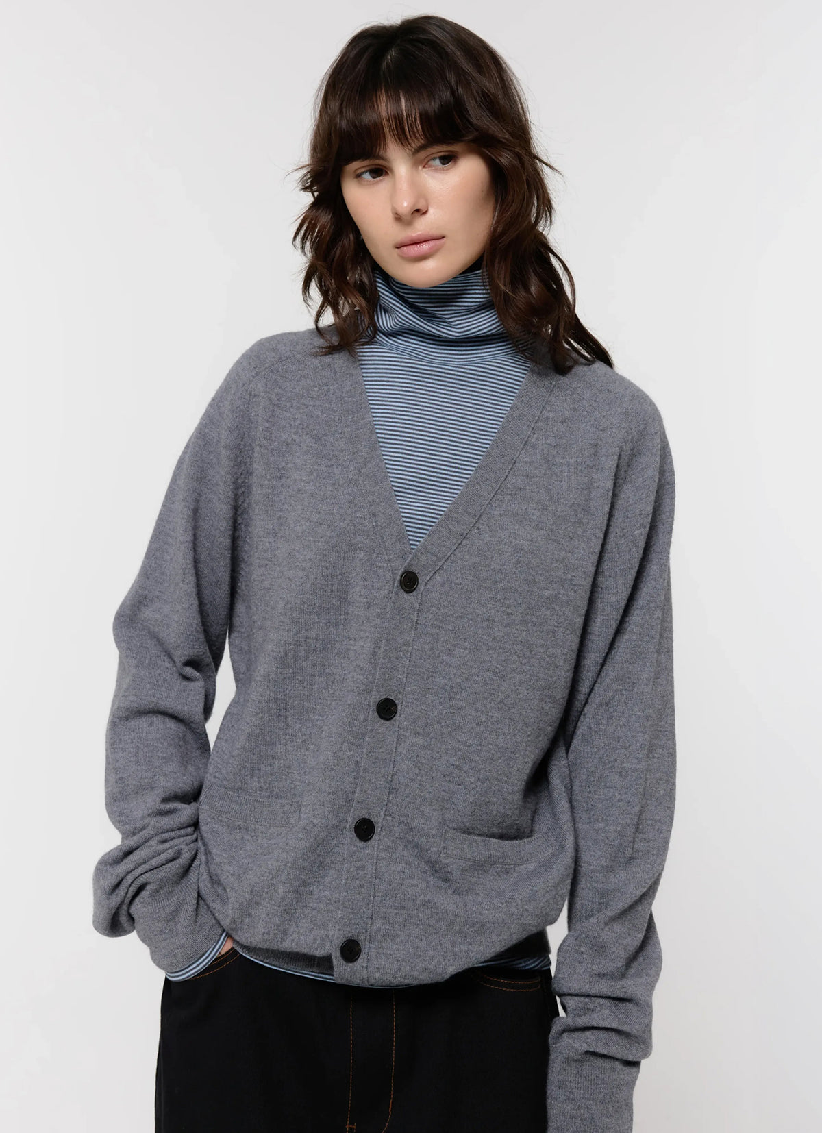 26FW MERINO WOOL LOOSE CARDIGAN
