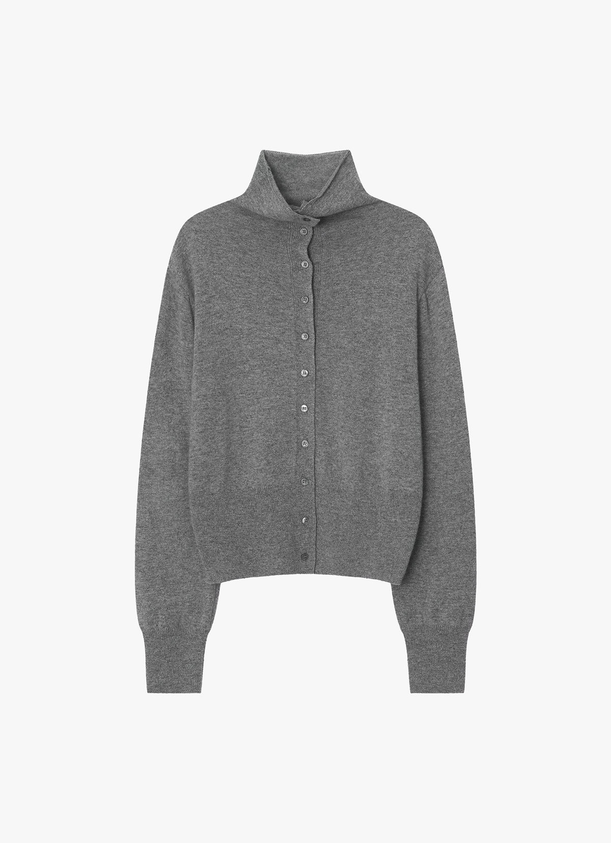 26FW WOOL BLEND HIGH-NECK CARDIGAN