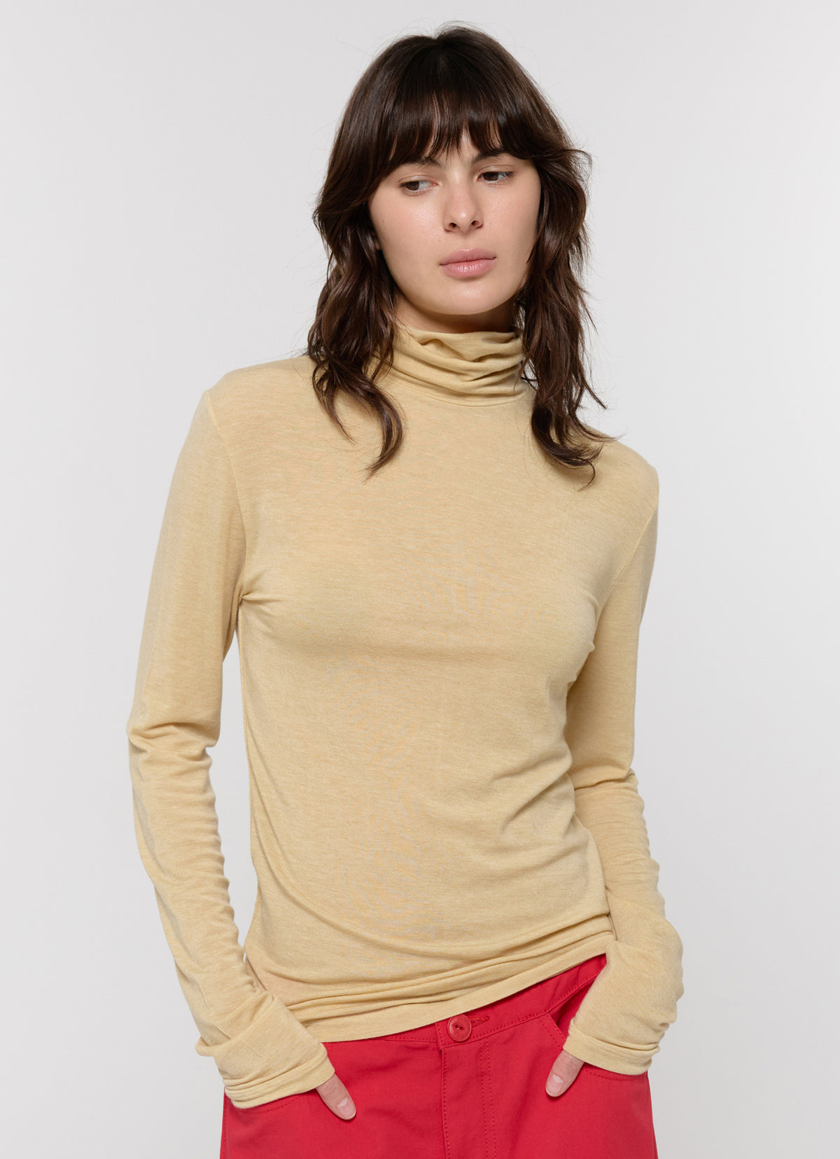 26FW TURTLE NECK SLIM TOP