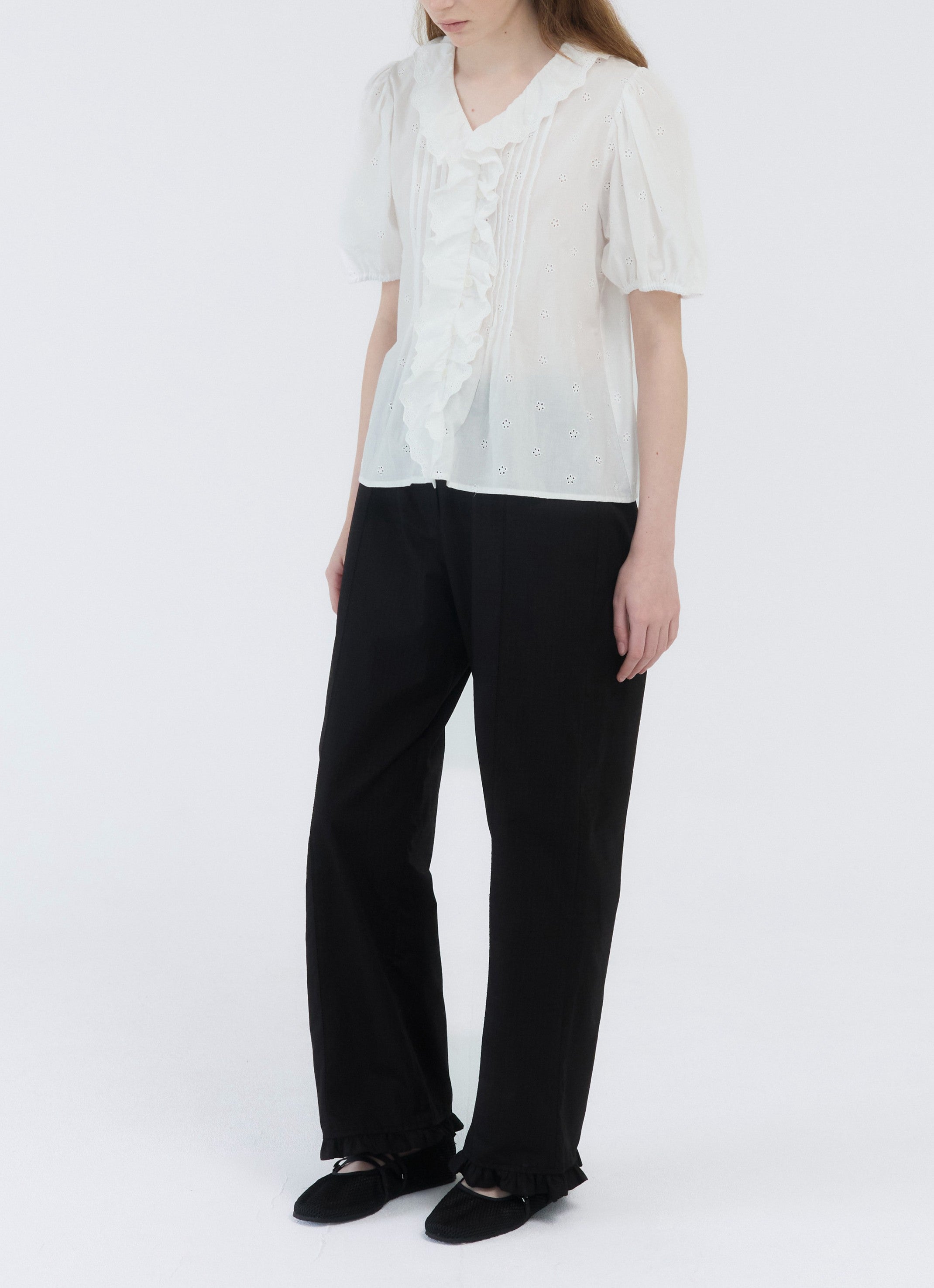 COTTON LACE BLOUSE