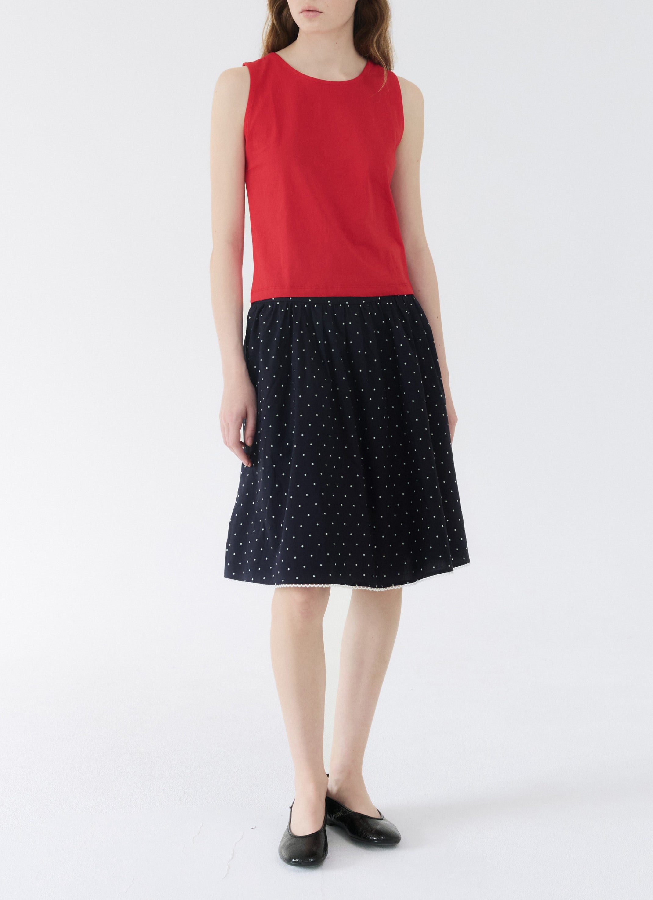 COTTON POLINE SKIRT