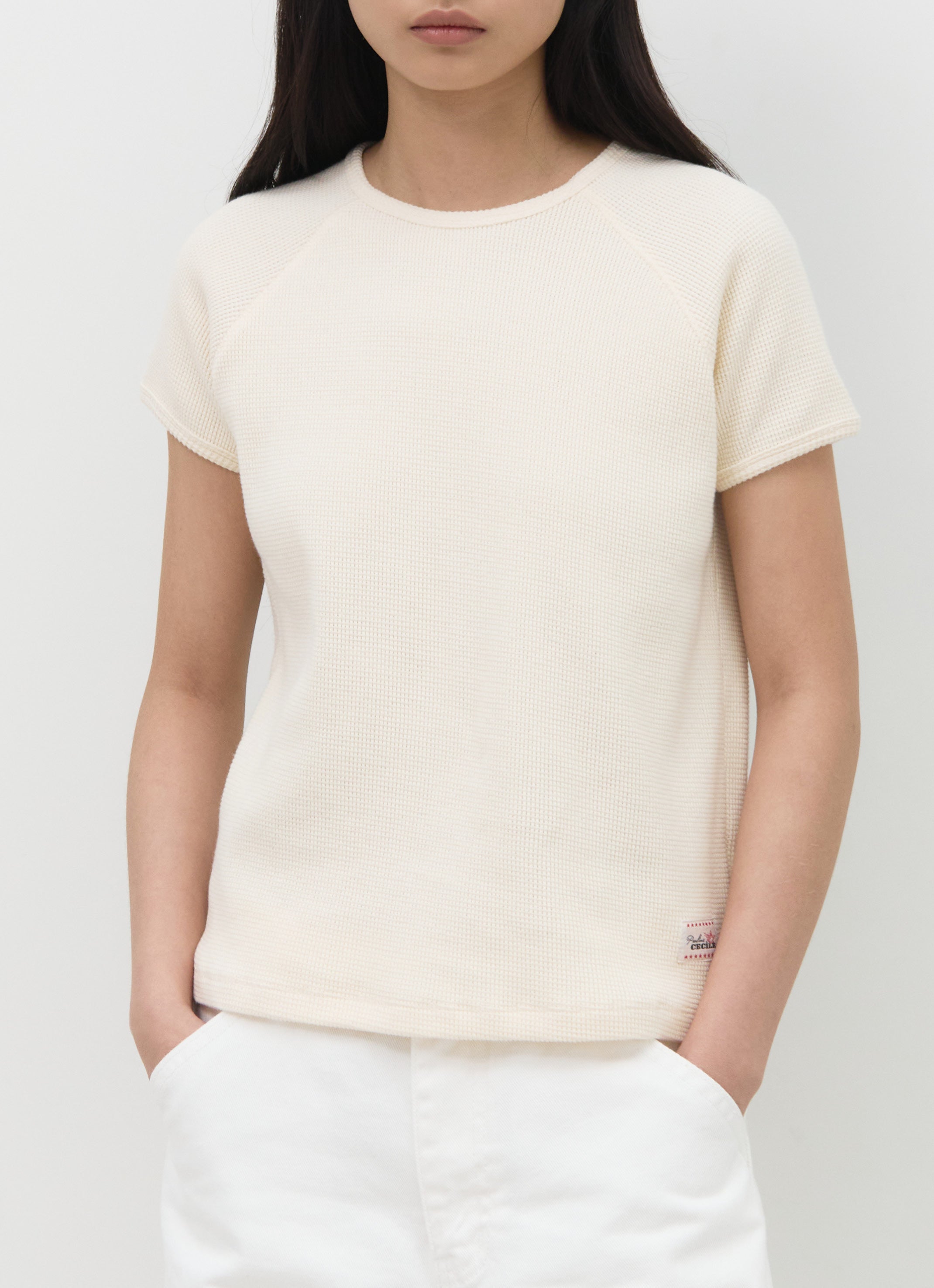 PETITE WAFFLE TOP