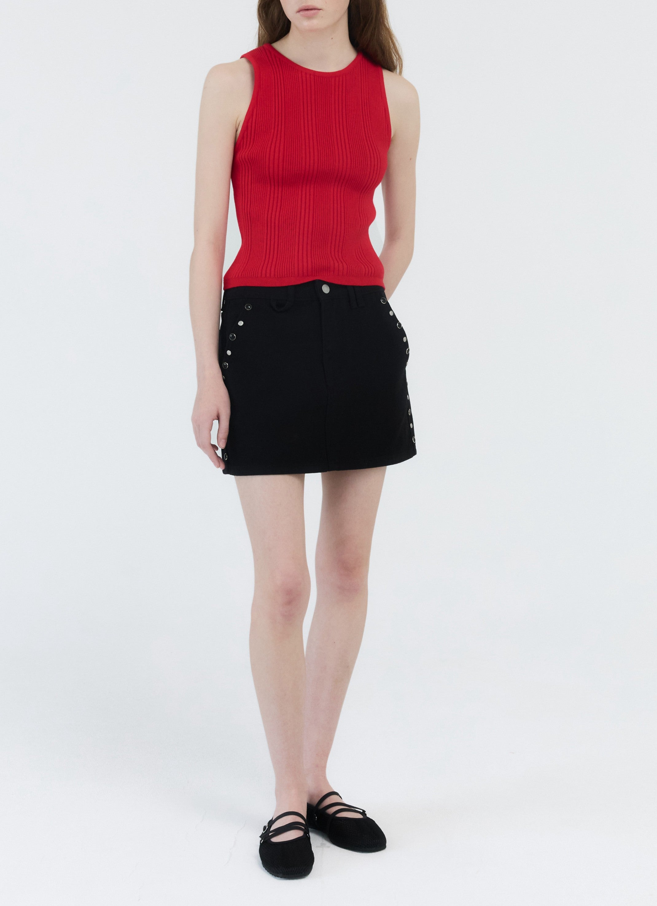 STUD POINT MINI SKIRT