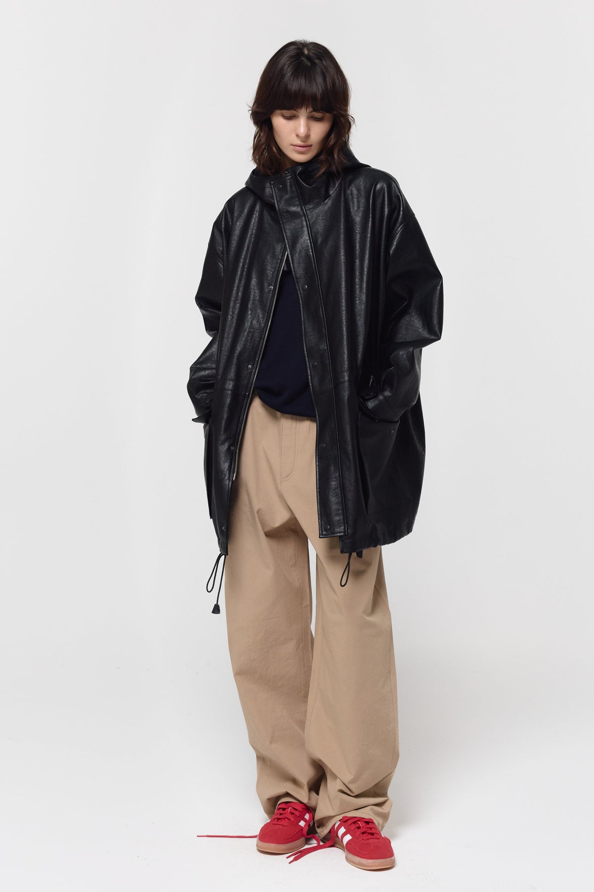 26FW HUNTING FAUX LEATHER JACKET