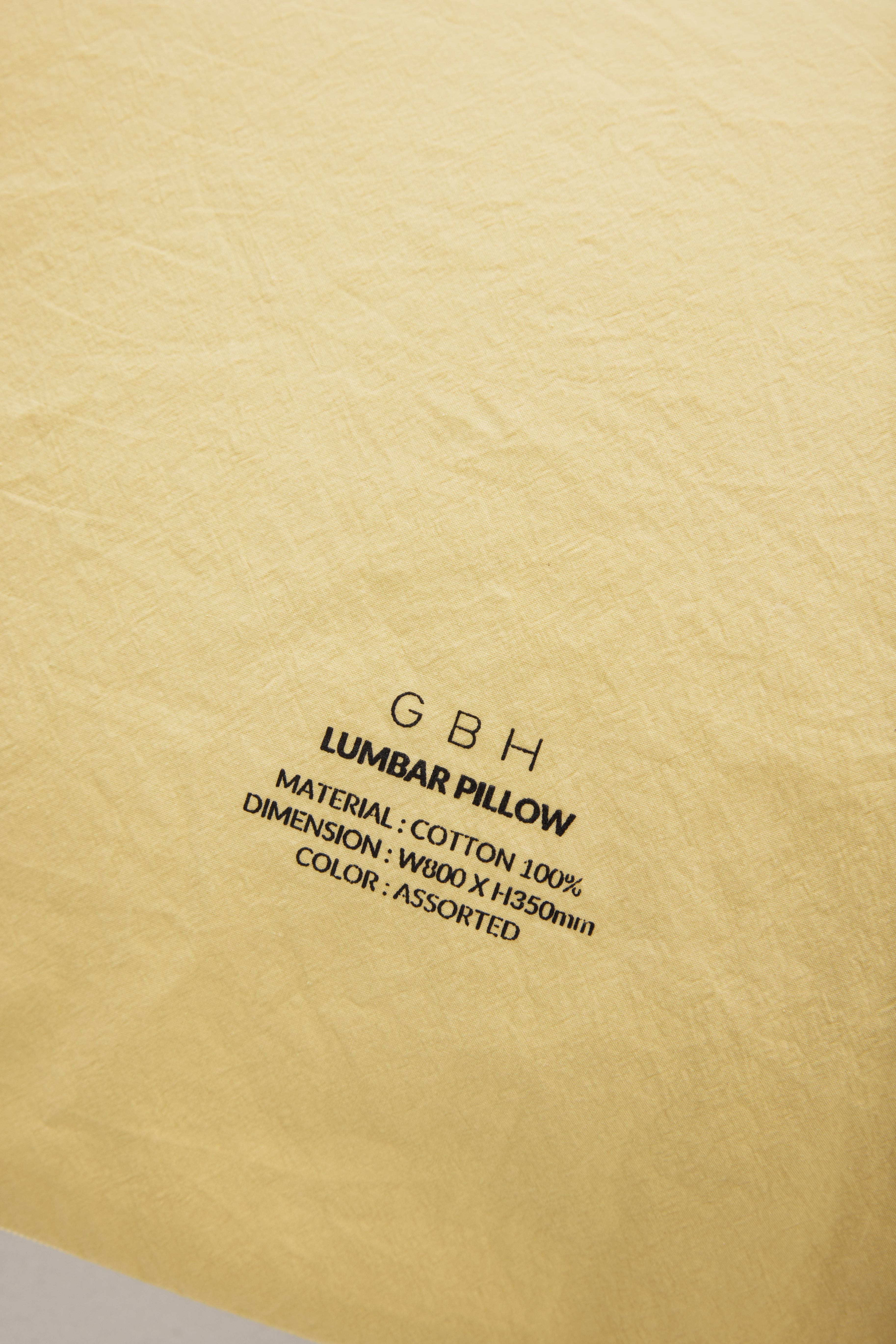 LUMBAR PILLOWCASE / 6 COLORS