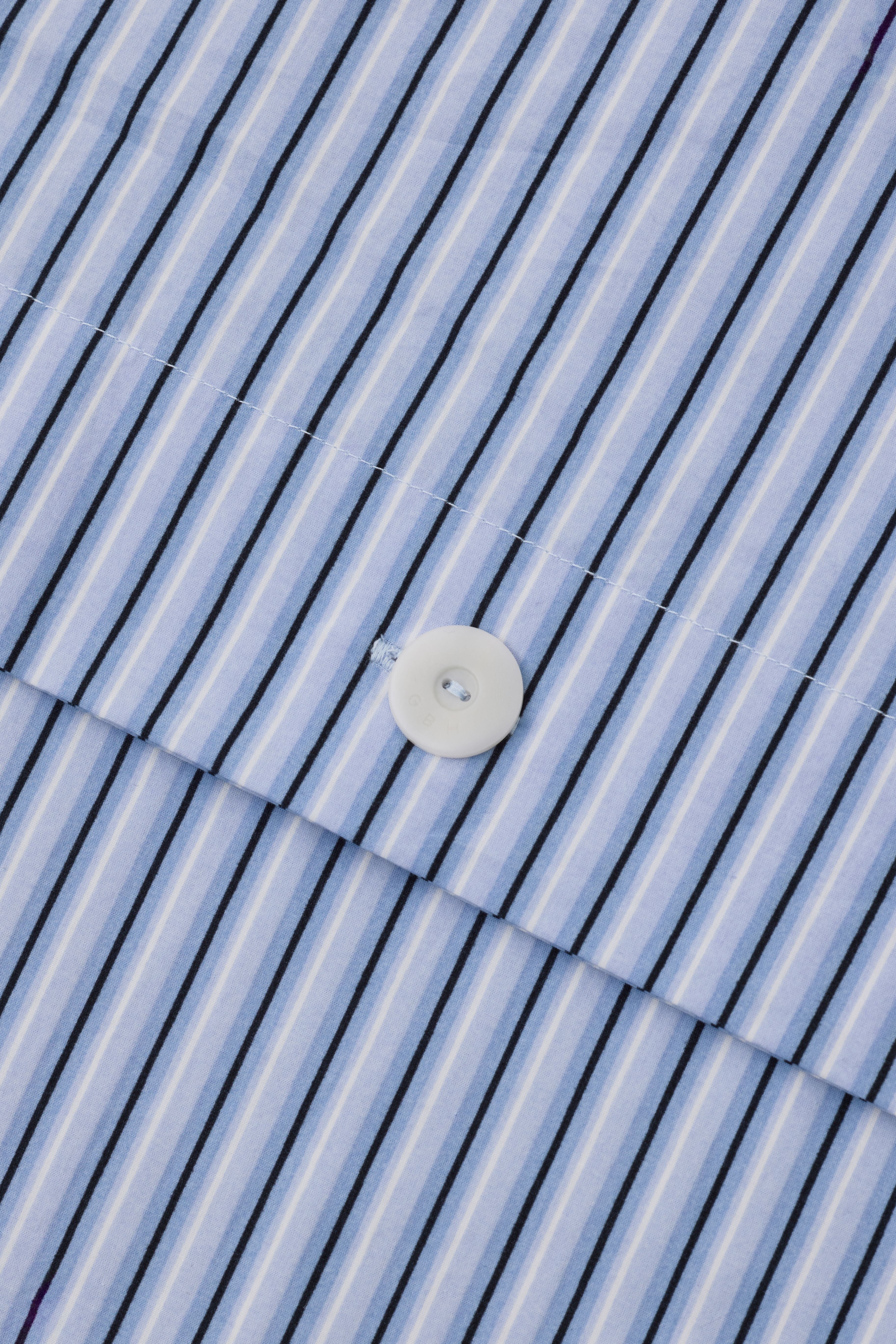 DUVET COVER - THIN STRIPE AQUA / 2 SIZES