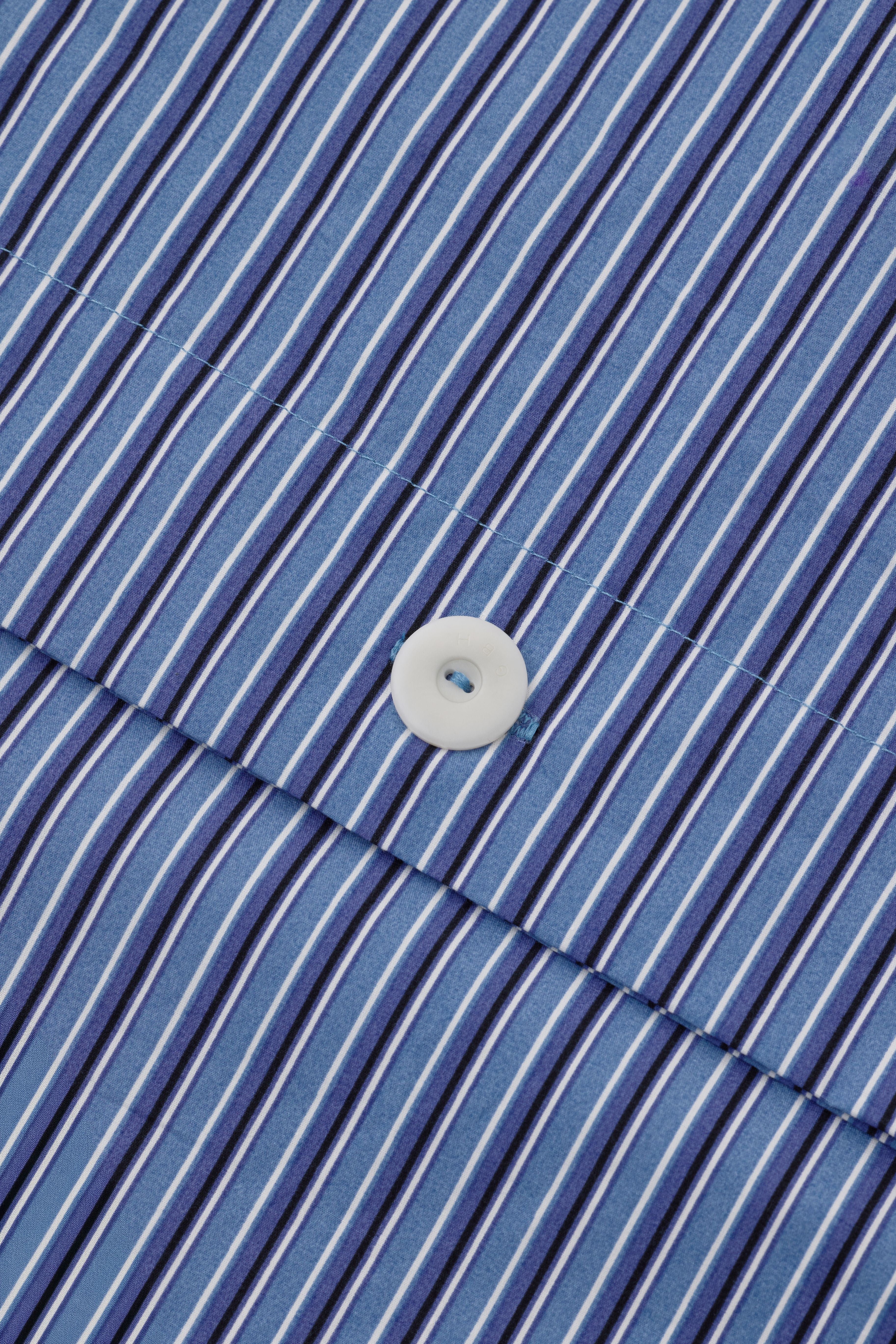 DUVET COVER - THIN STRIPE SEA / 2 SIZES