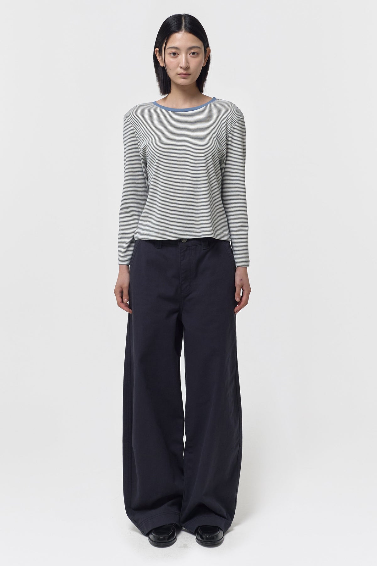 26FW CURVED COTTON PANTS