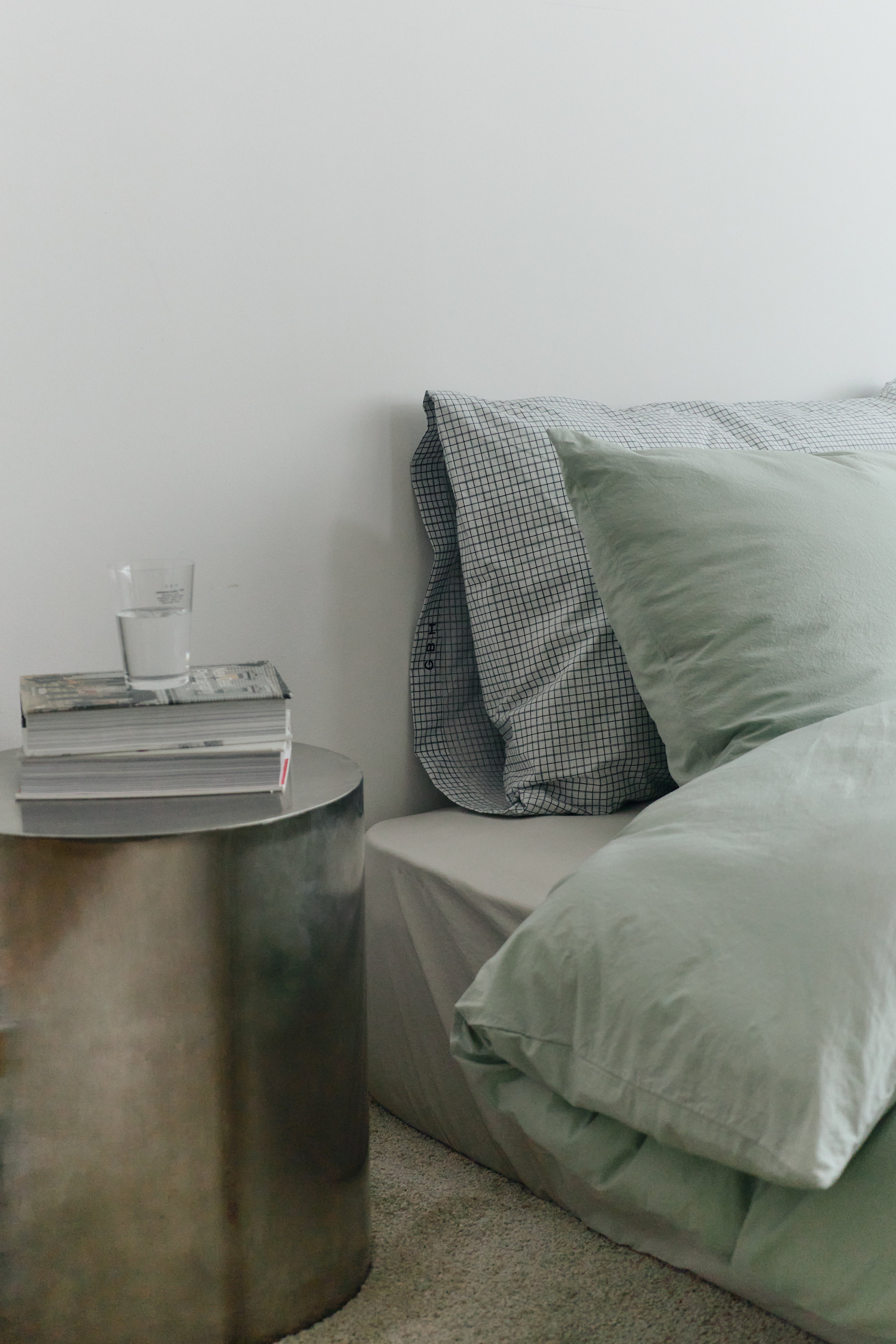 DUVET COVER - SAGE / 2 SIZES