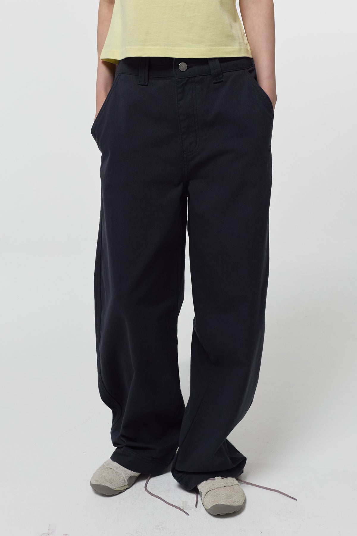 26FW CURVED COTTON PANTS