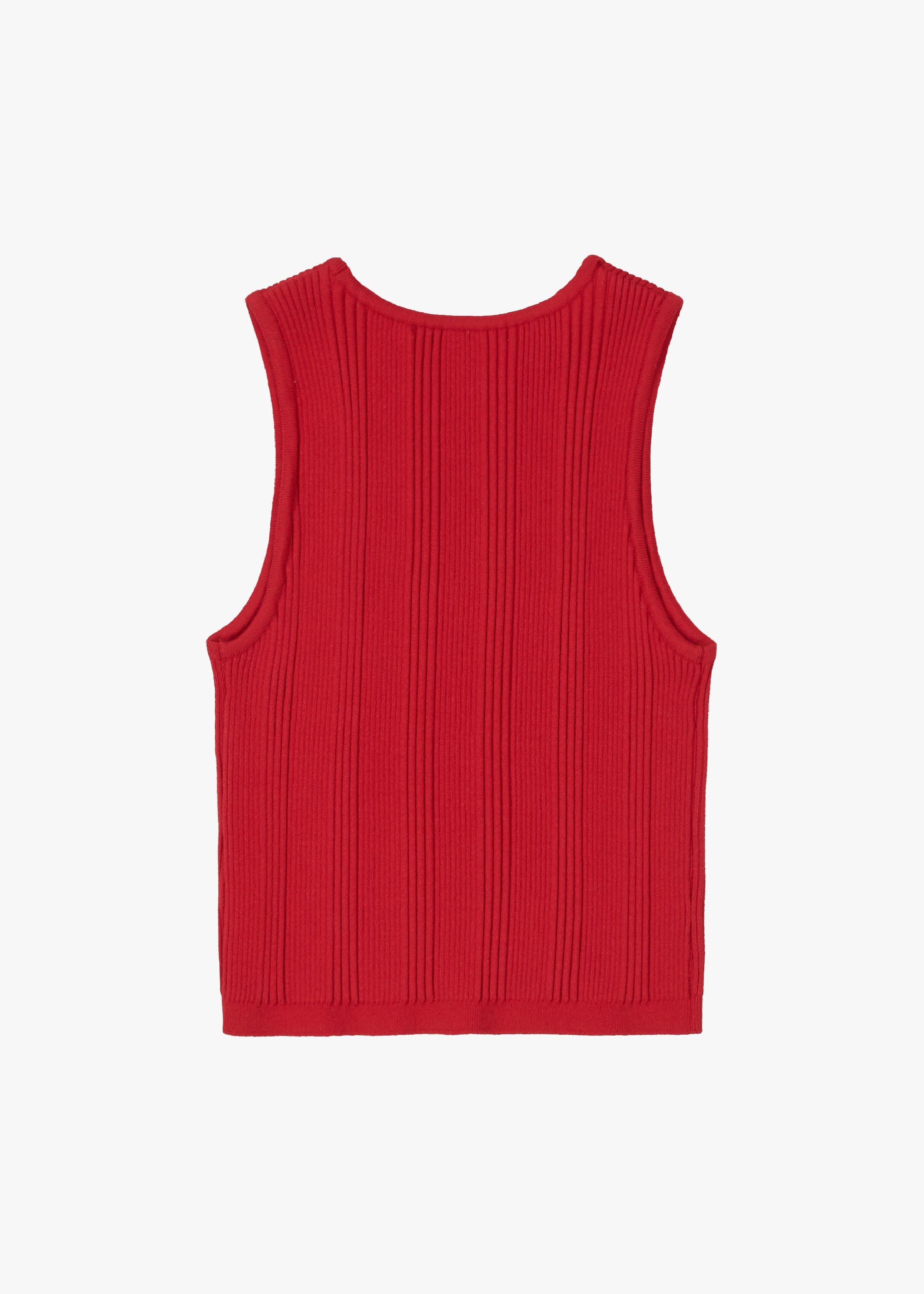 RIBBED SLIM SLEEVELESS TOP