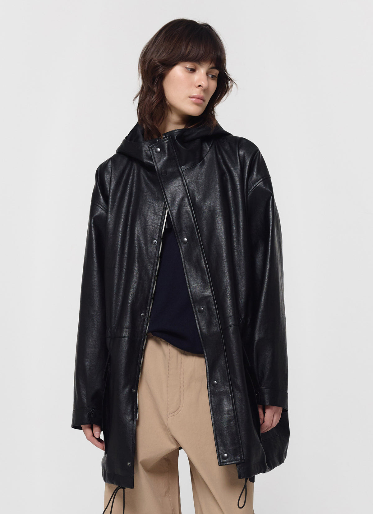 26FW HUNTING FAUX LEATHER JACKET