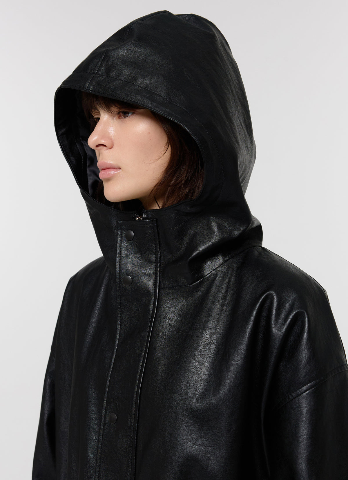 26FW HUNTING FAUX LEATHER JACKET