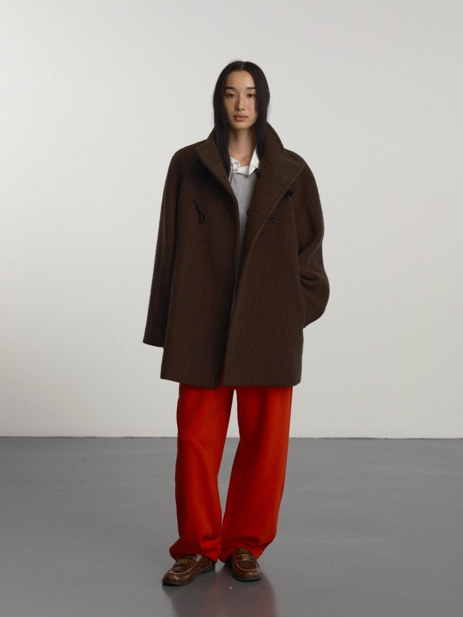 HIGH-NECK TOGGLE COAT