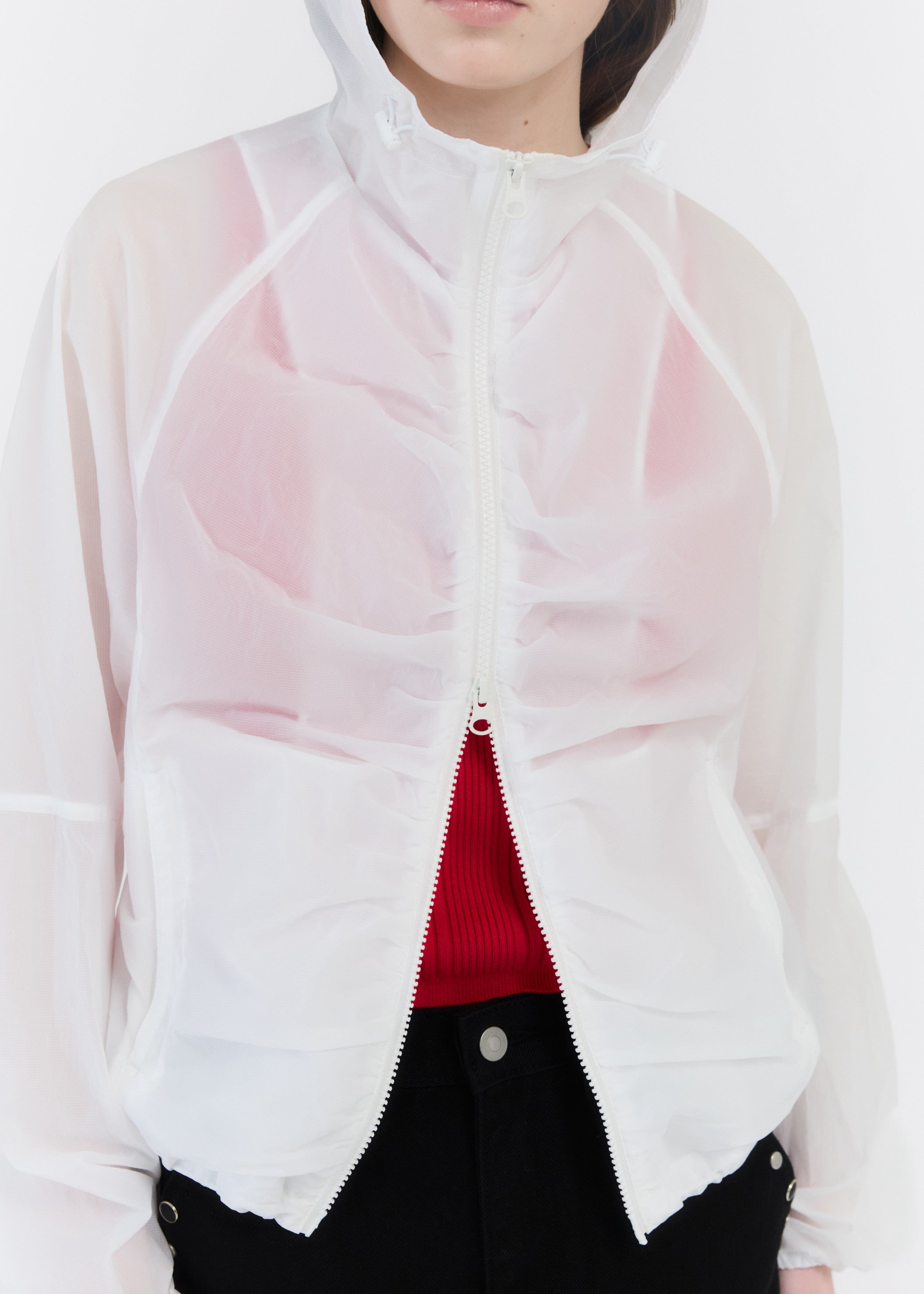 FRONT SHIRRING WINDRUNNER