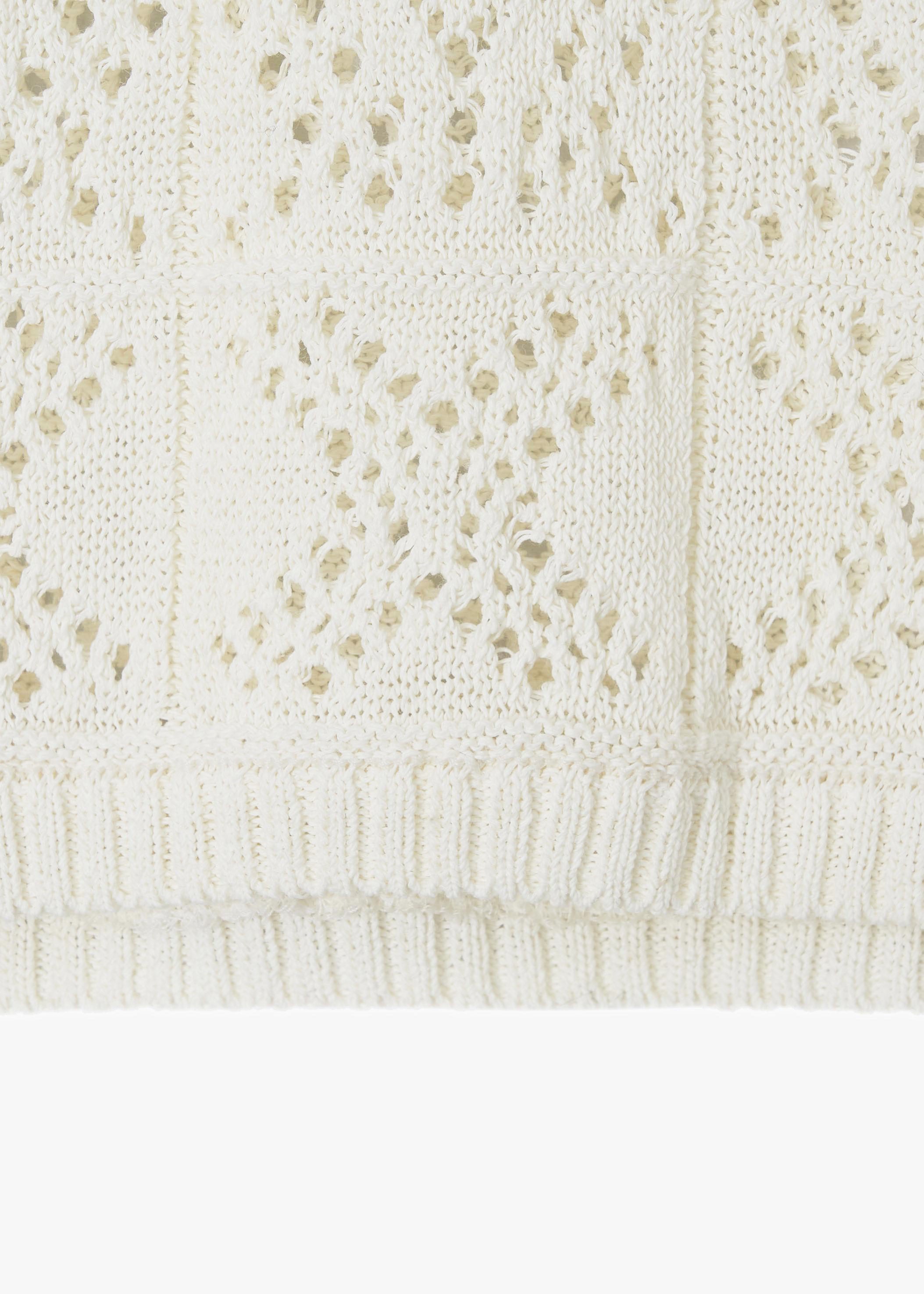 CROCHET KNIT COLLAR TOP