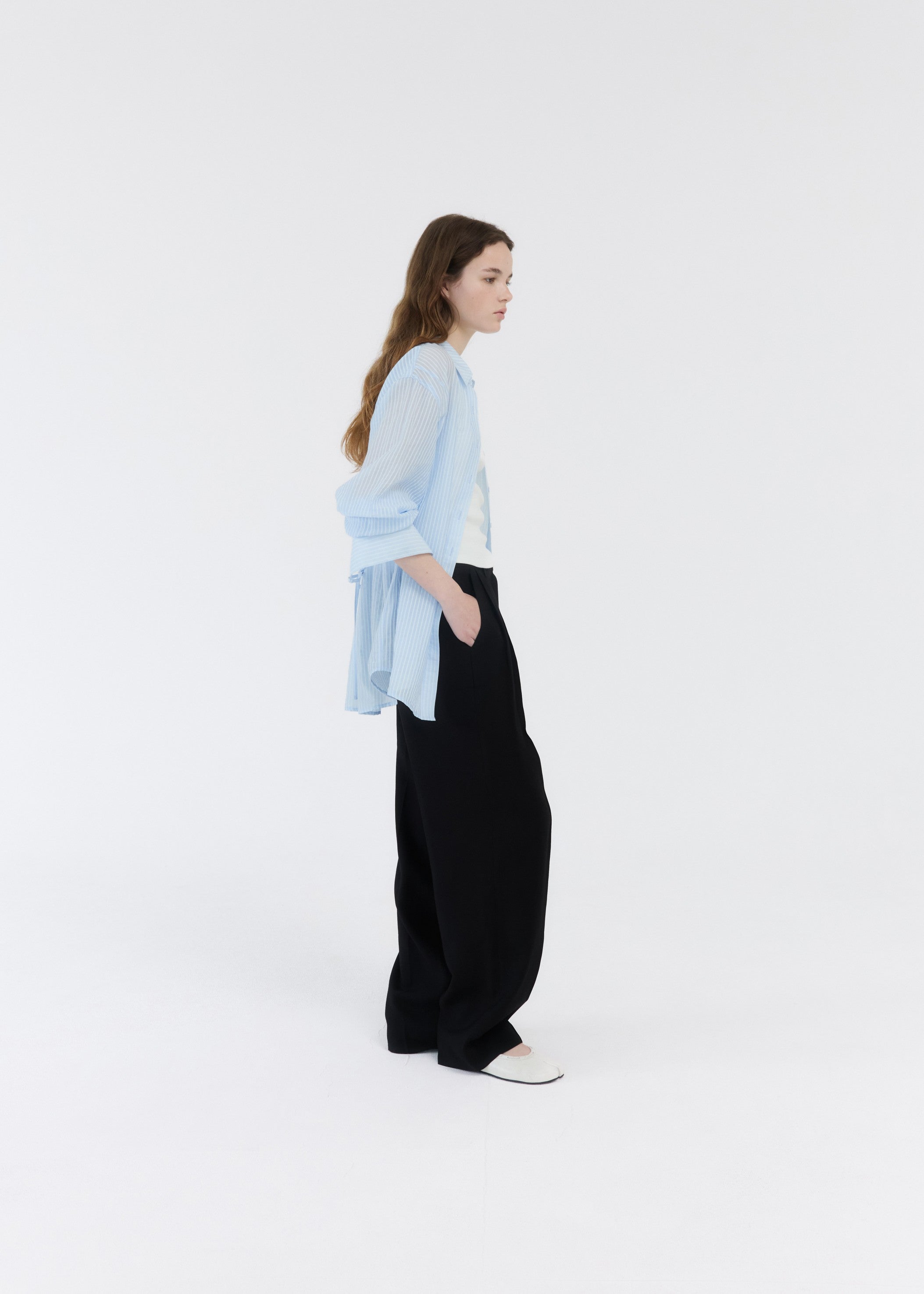 TWO-TUCK WIDE PANTS