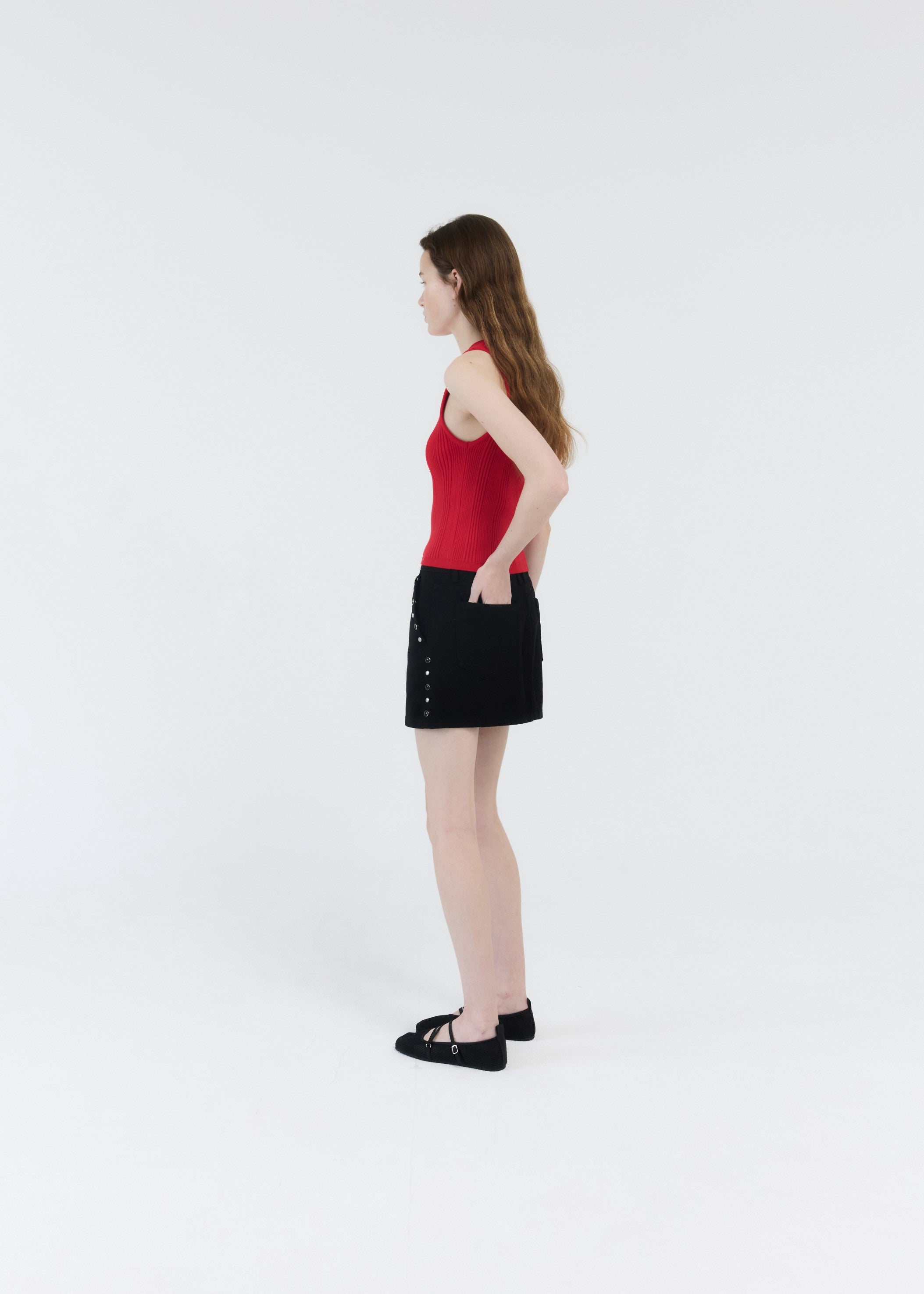 STUD POINT MINI SKIRT