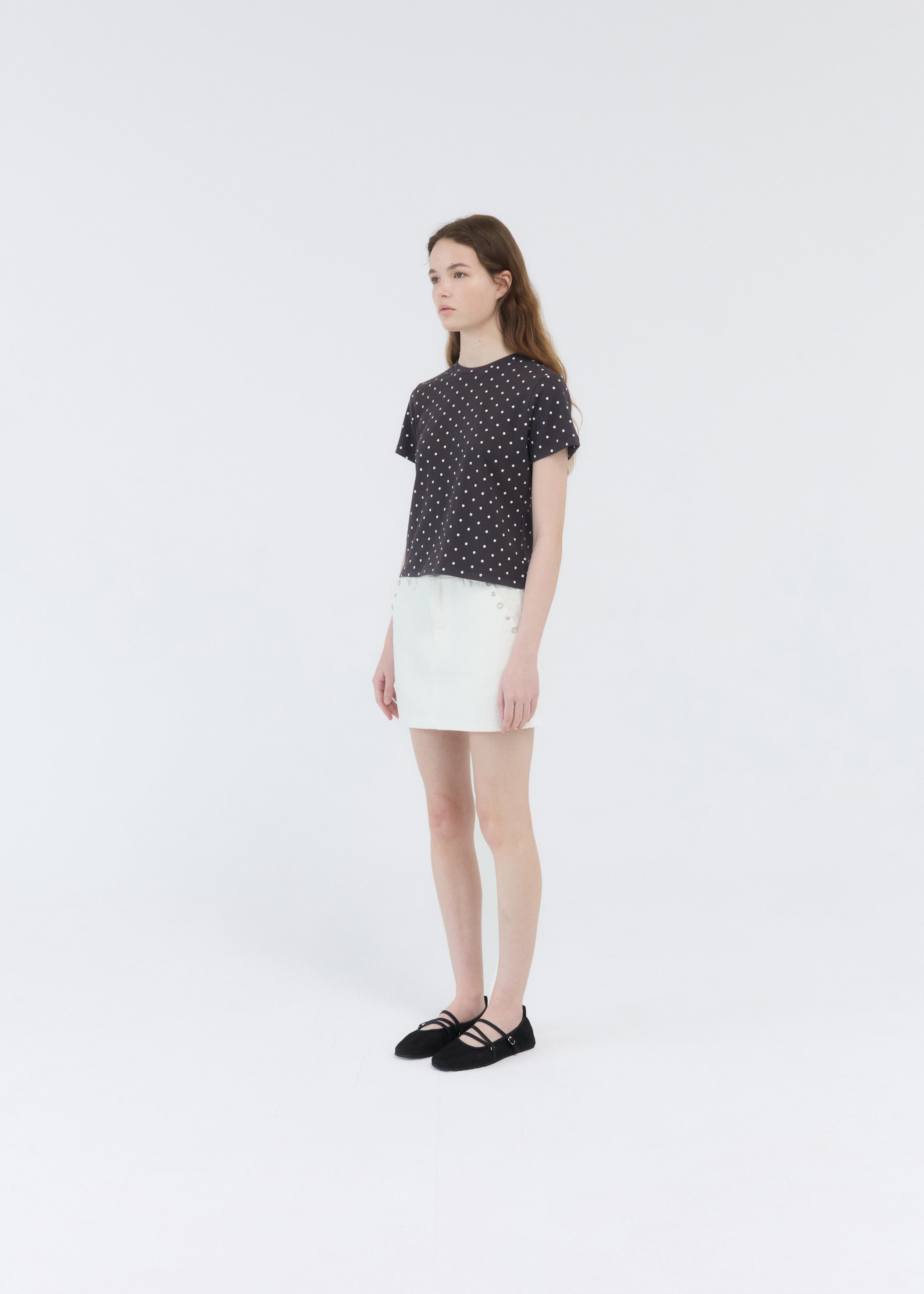 STUD POINT MINI SKIRT