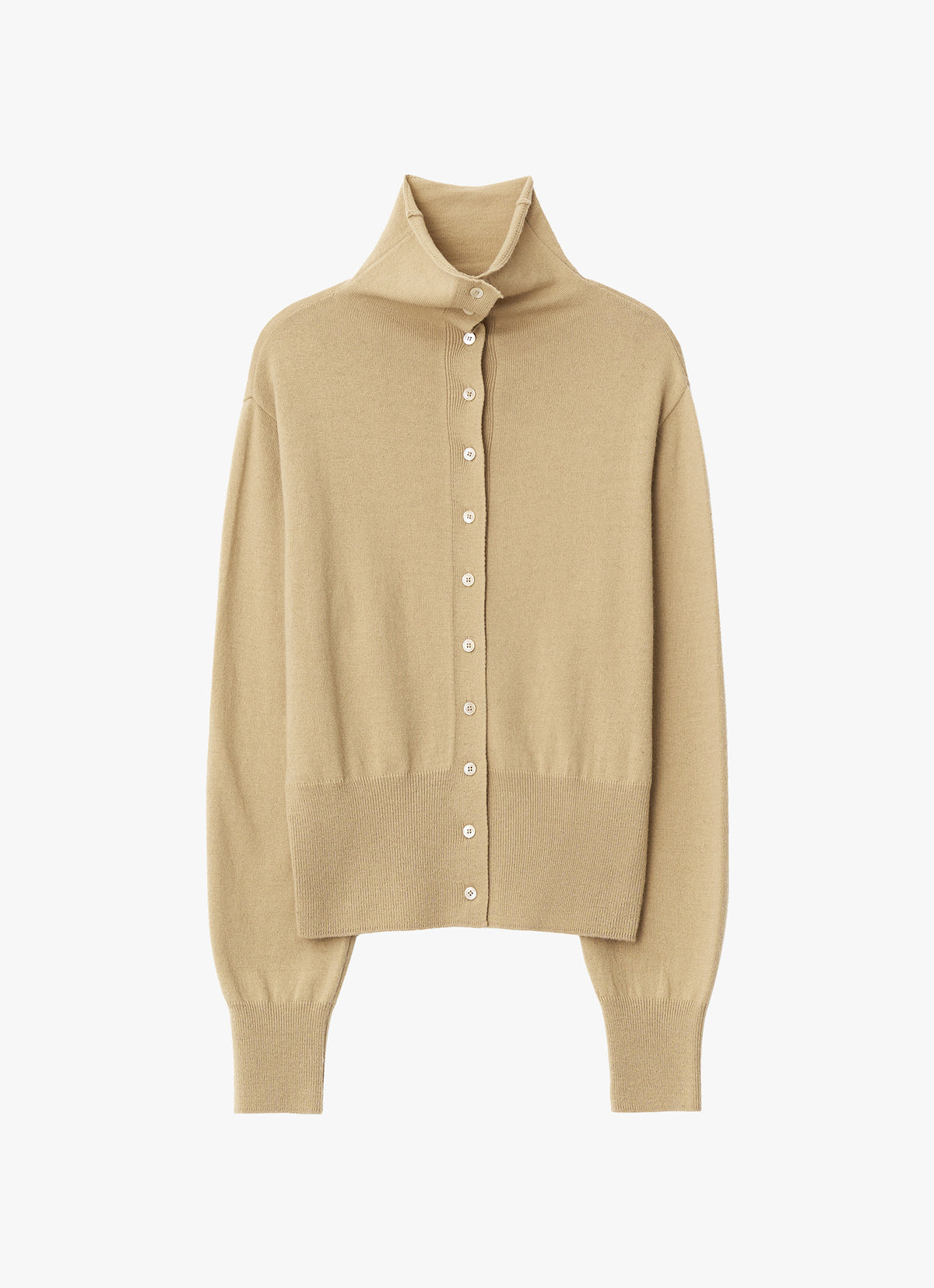 26FW MERINO WOOL HIGH-NECK CARDIGAN