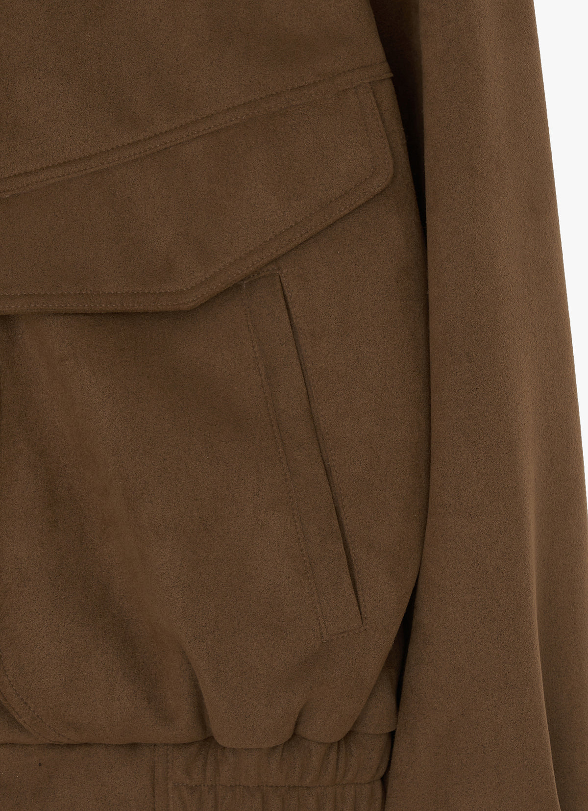 26FW FAUX SUEDE BOMBER