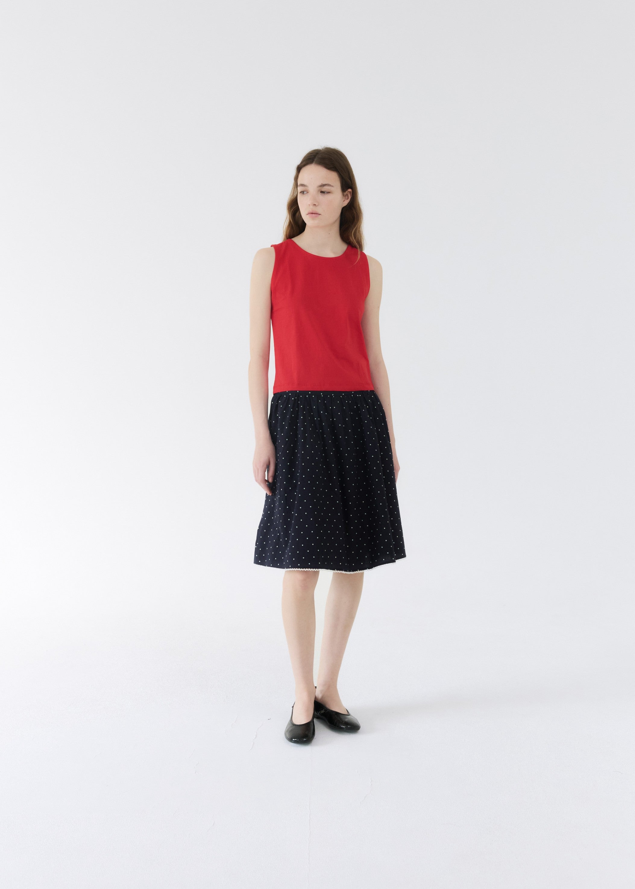 COTTON POLINE SKIRT