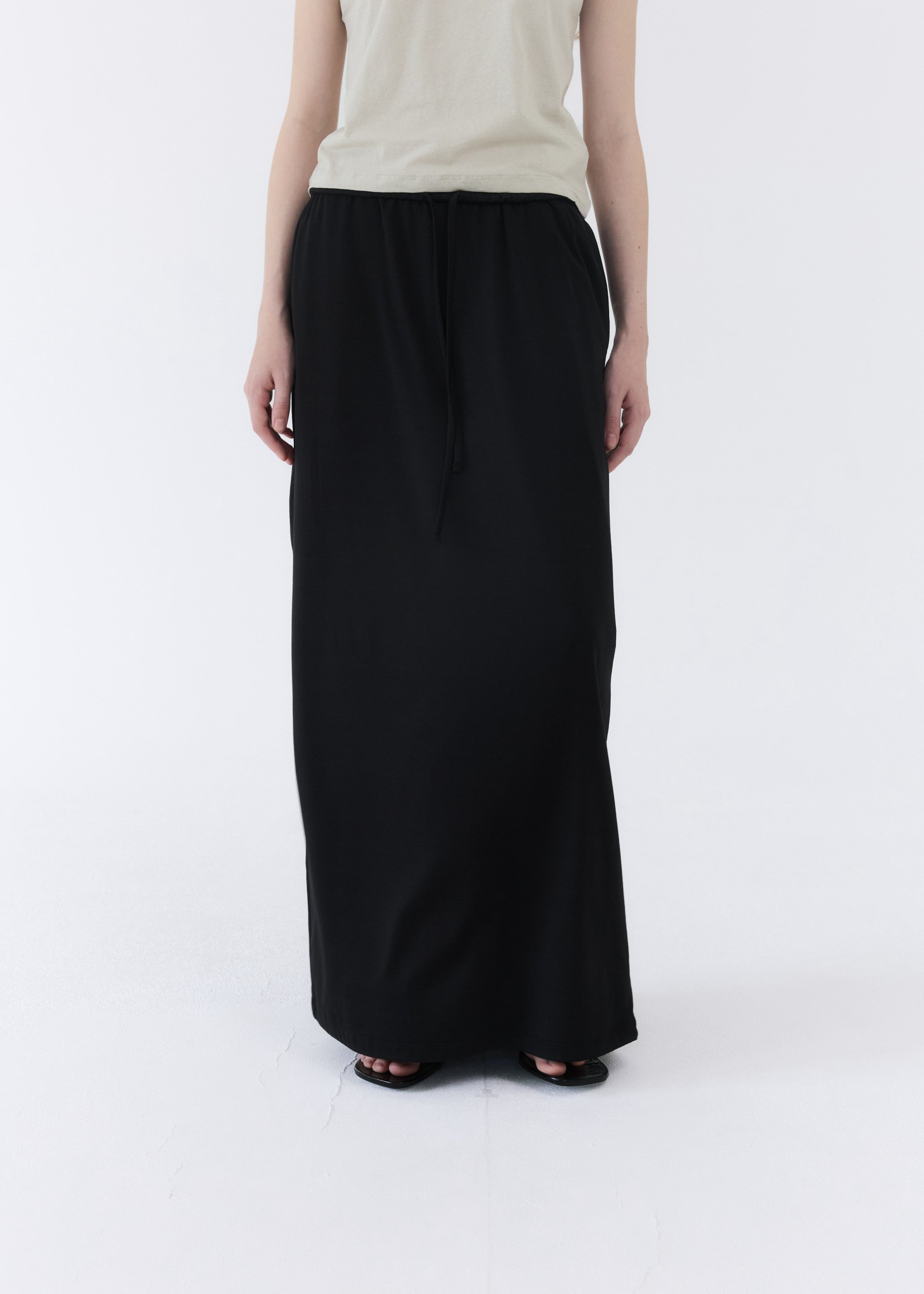 DRAW MAXI SKIRT