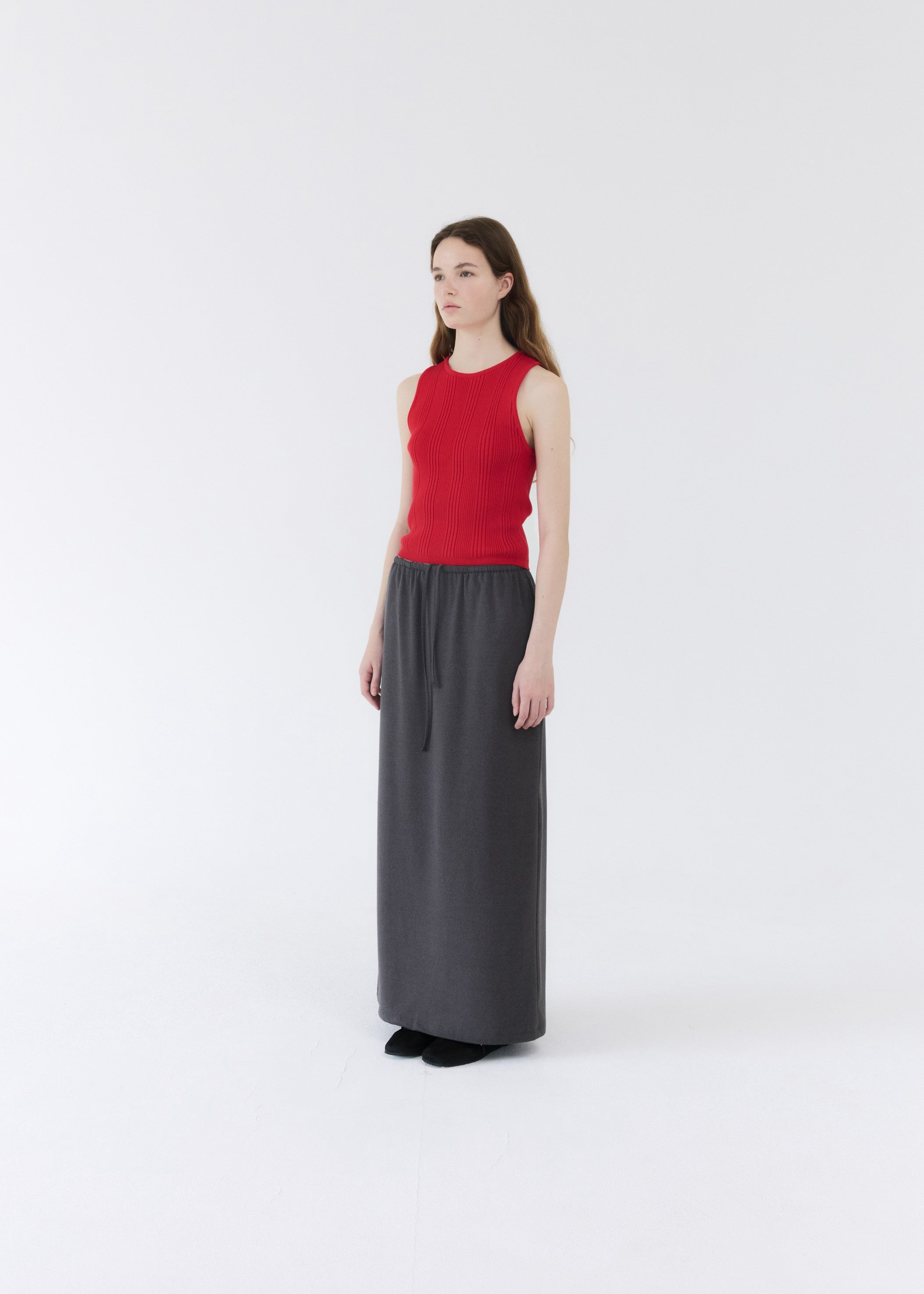 DRAW MAXI SKIRT