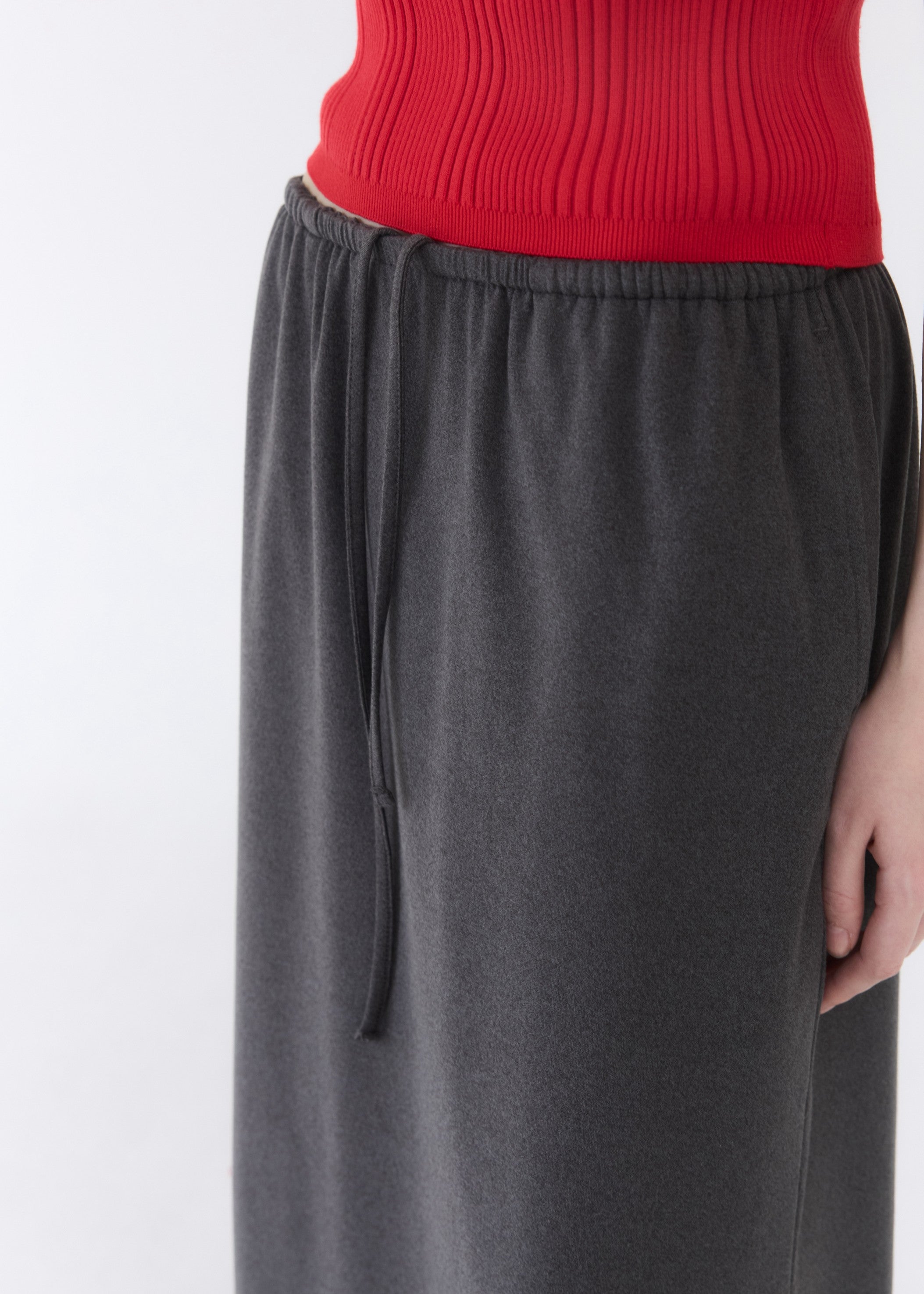 DRAW MAXI SKIRT