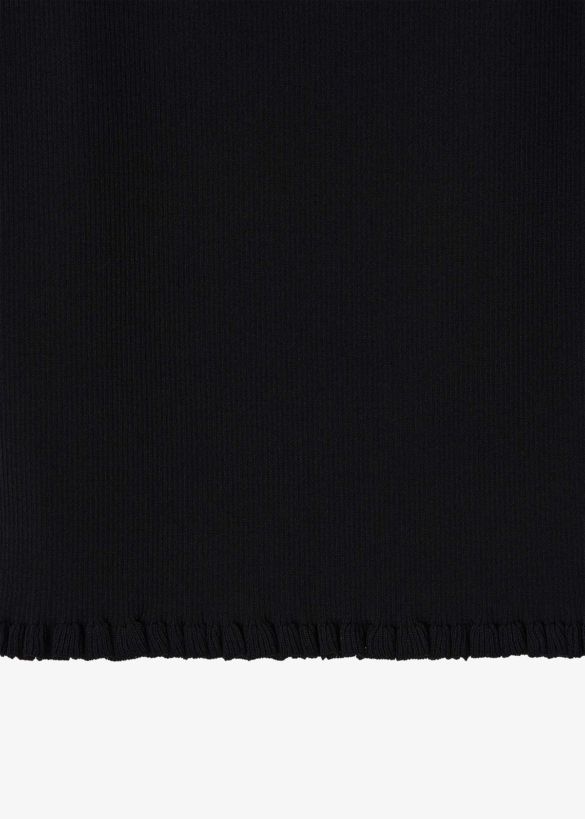 26FW RIBBED FRILL SLEEVELESS