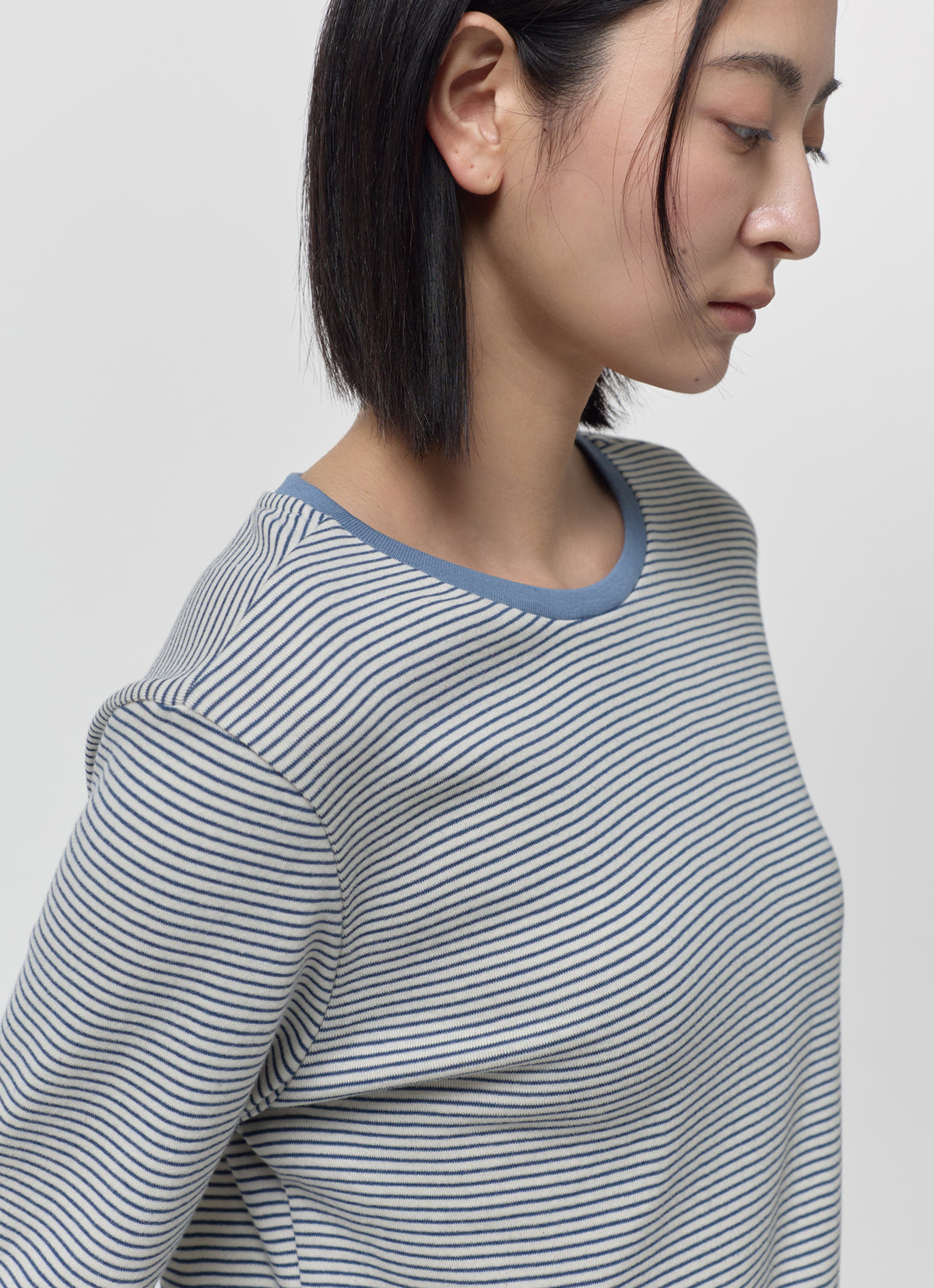 26FW MID SLEEVE STRIPE TOP