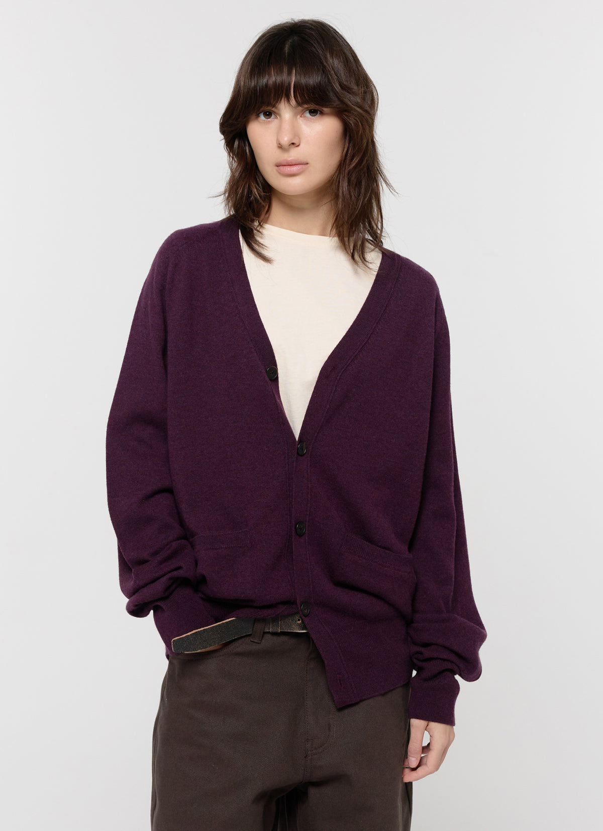 26FW MERINO WOOL LOOSE CARDIGAN
