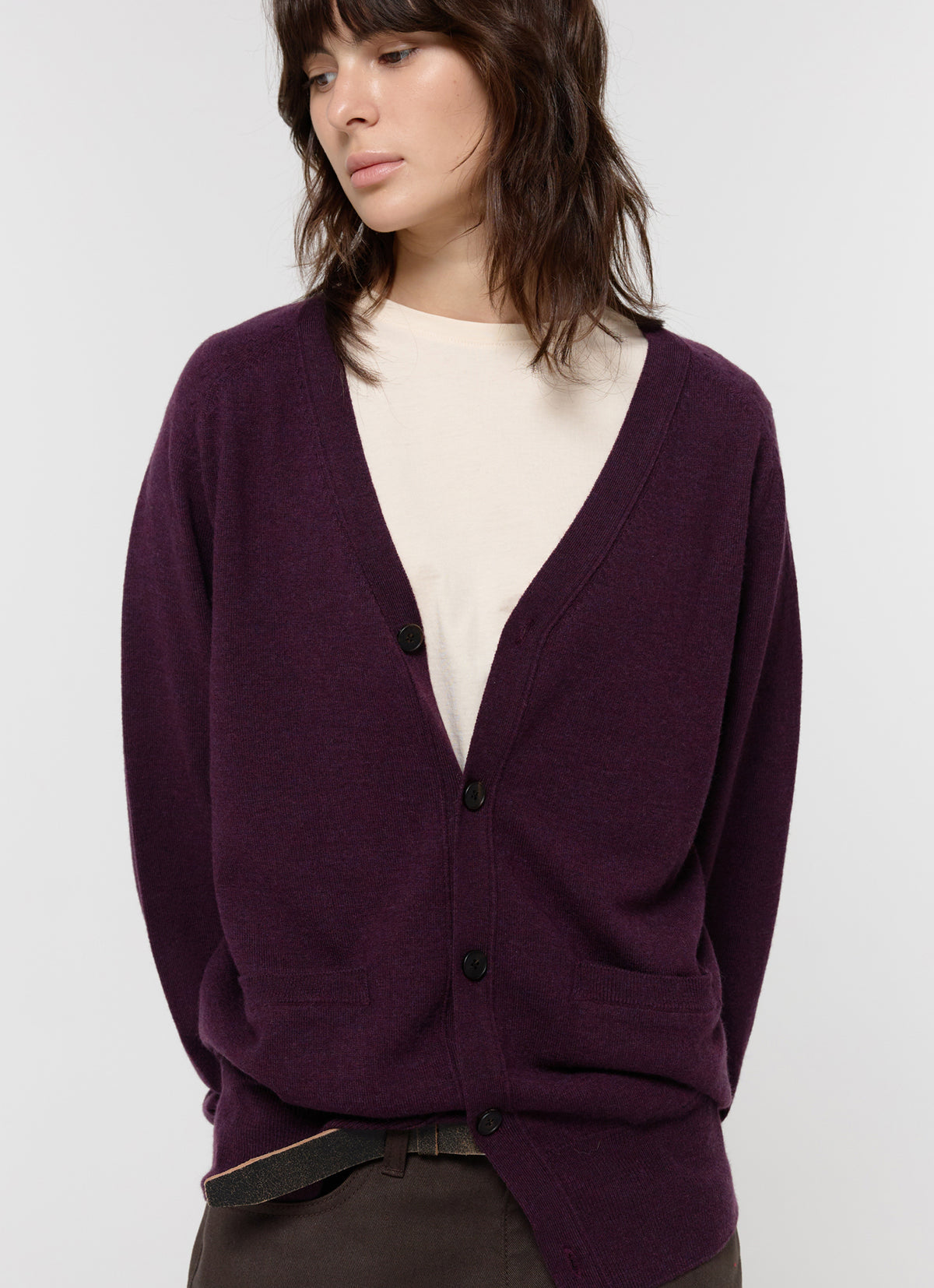 26FW MERINO WOOL LOOSE CARDIGAN
