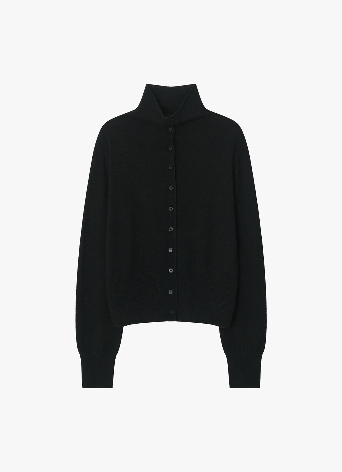 26FW WOOL BLEND HIGH-NECK CARDIGAN