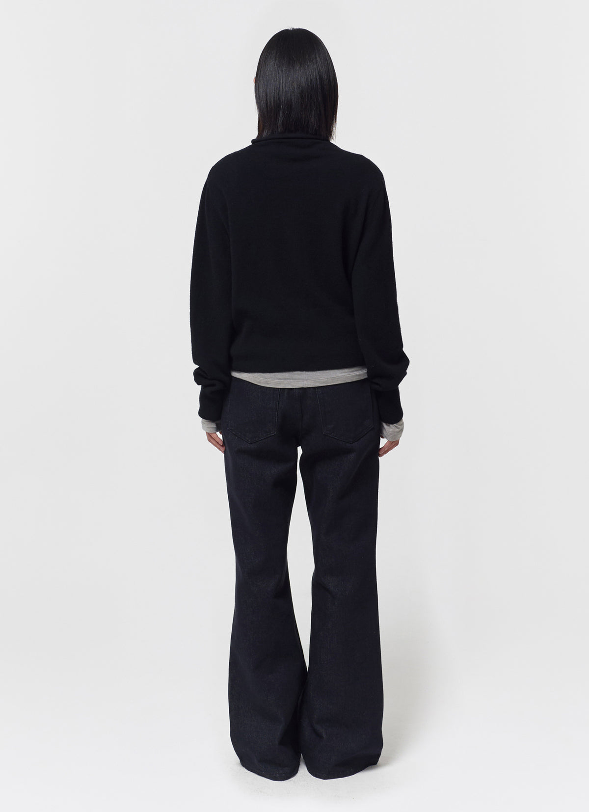 26FW WOOL BLEND HIGH-NECK CARDIGAN