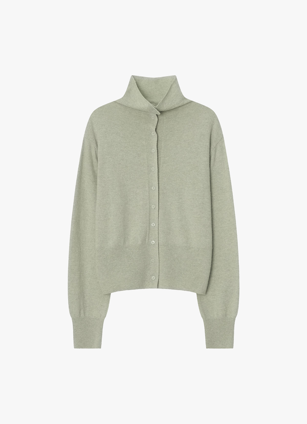 26FW WOOL BLEND HIGH-NECK CARDIGAN