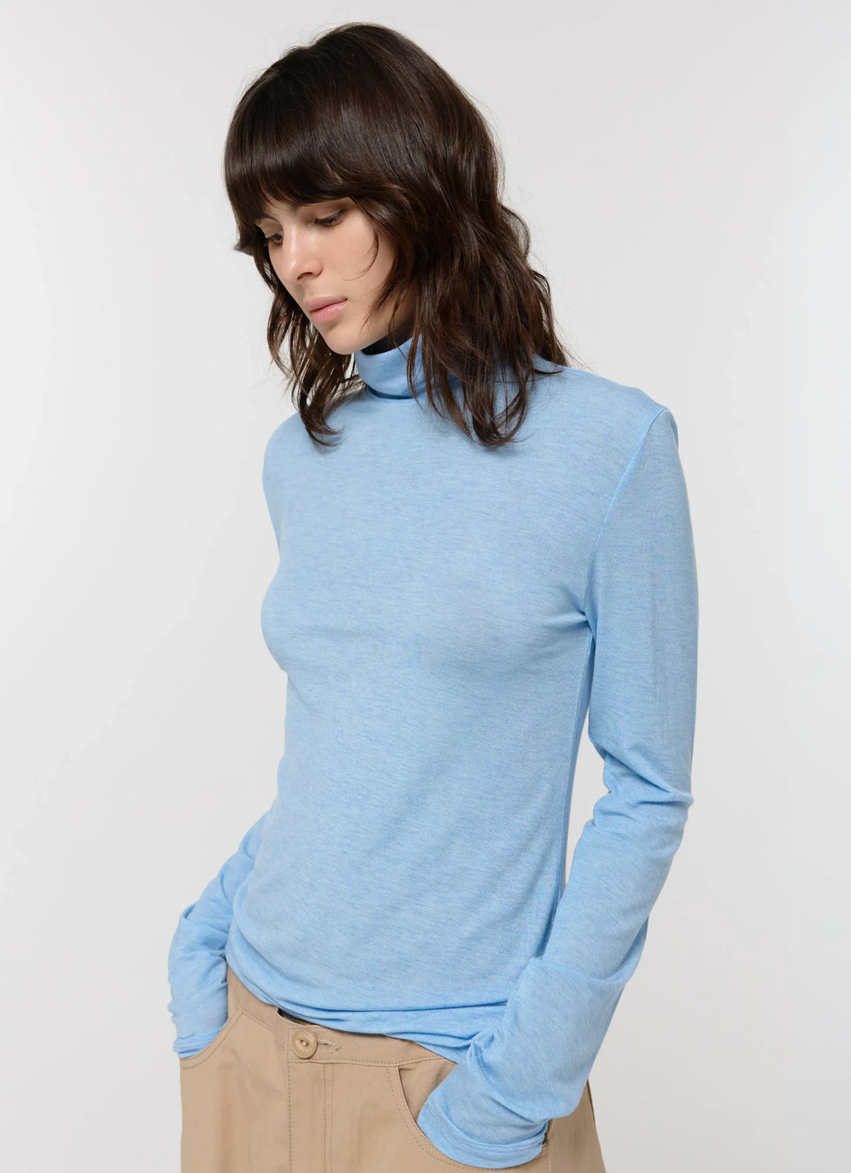 26FW TURTLE NECK SLIM TOP