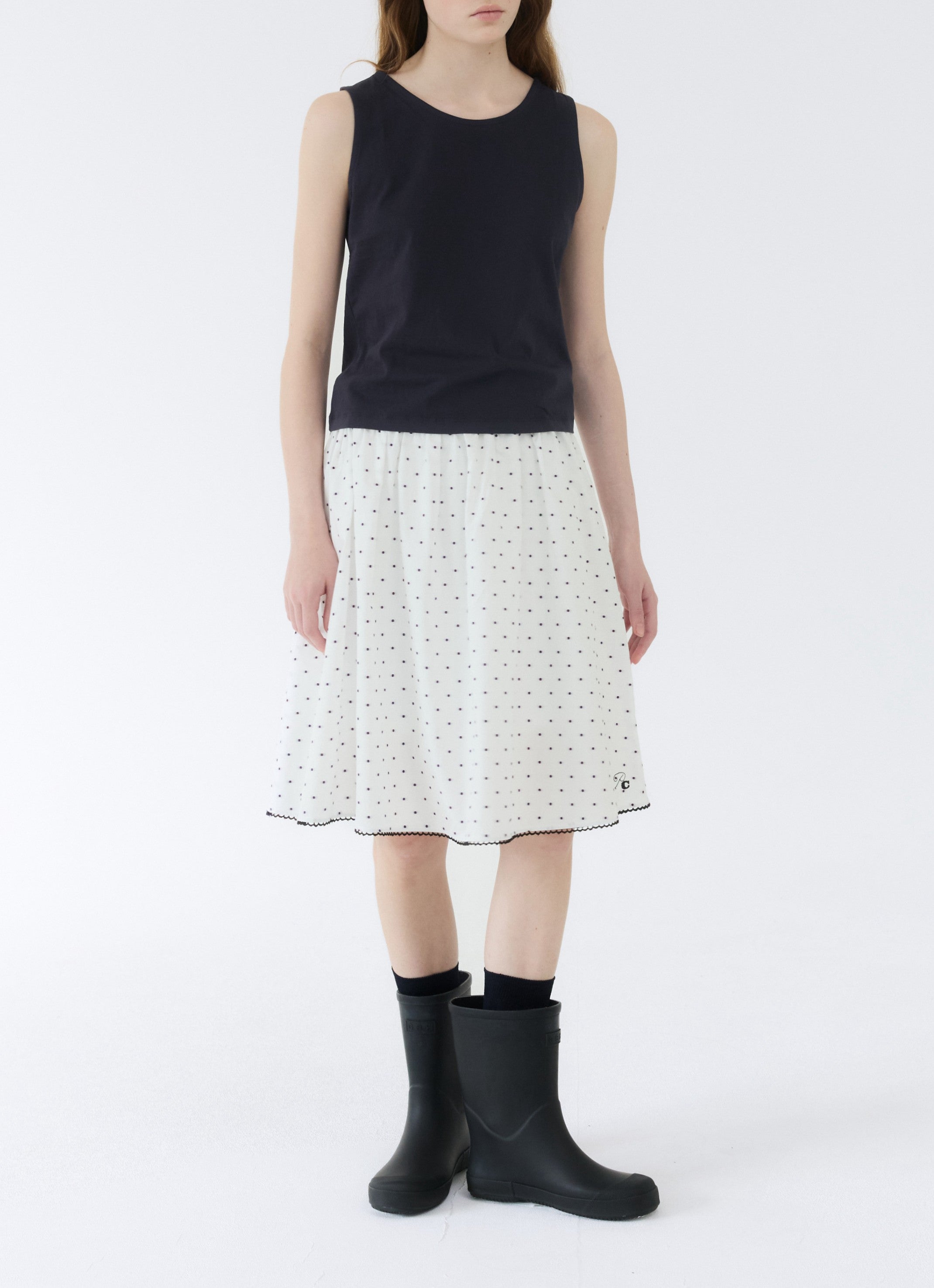 COTTON POLINE SKIRT