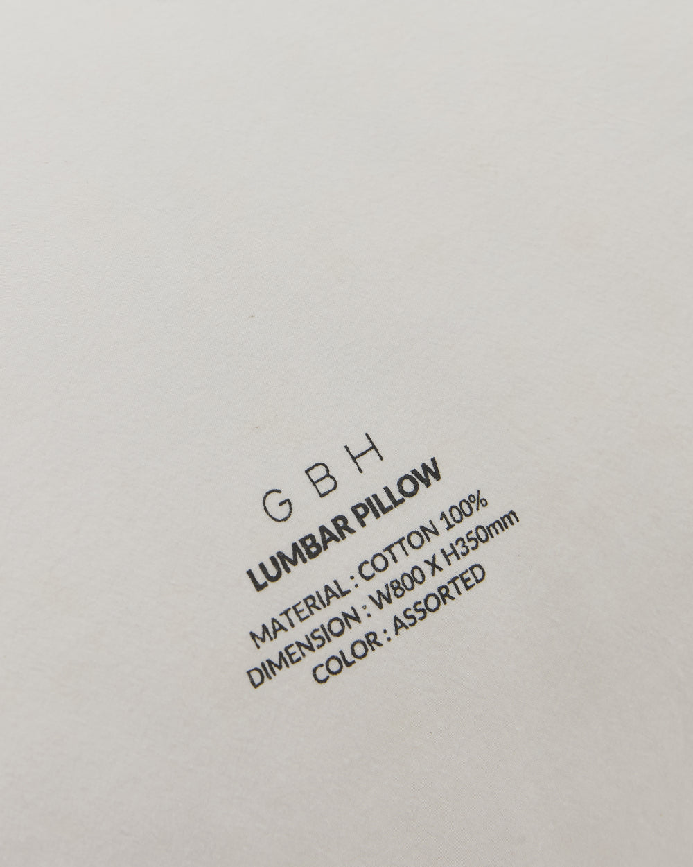 GBH HOME LUMBAR PILLOWCASE