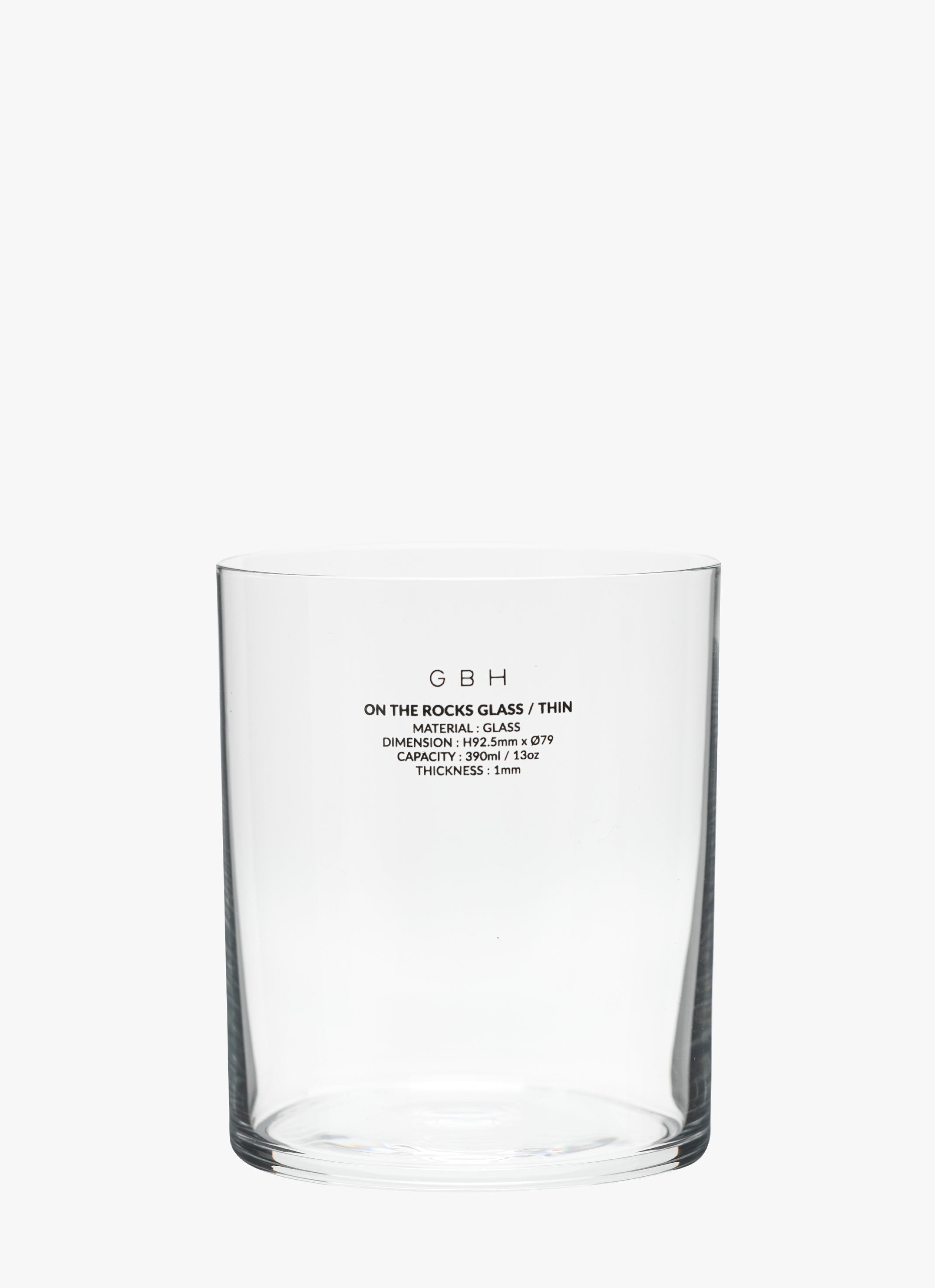 ON THE ROCKS GLASS / THIN
