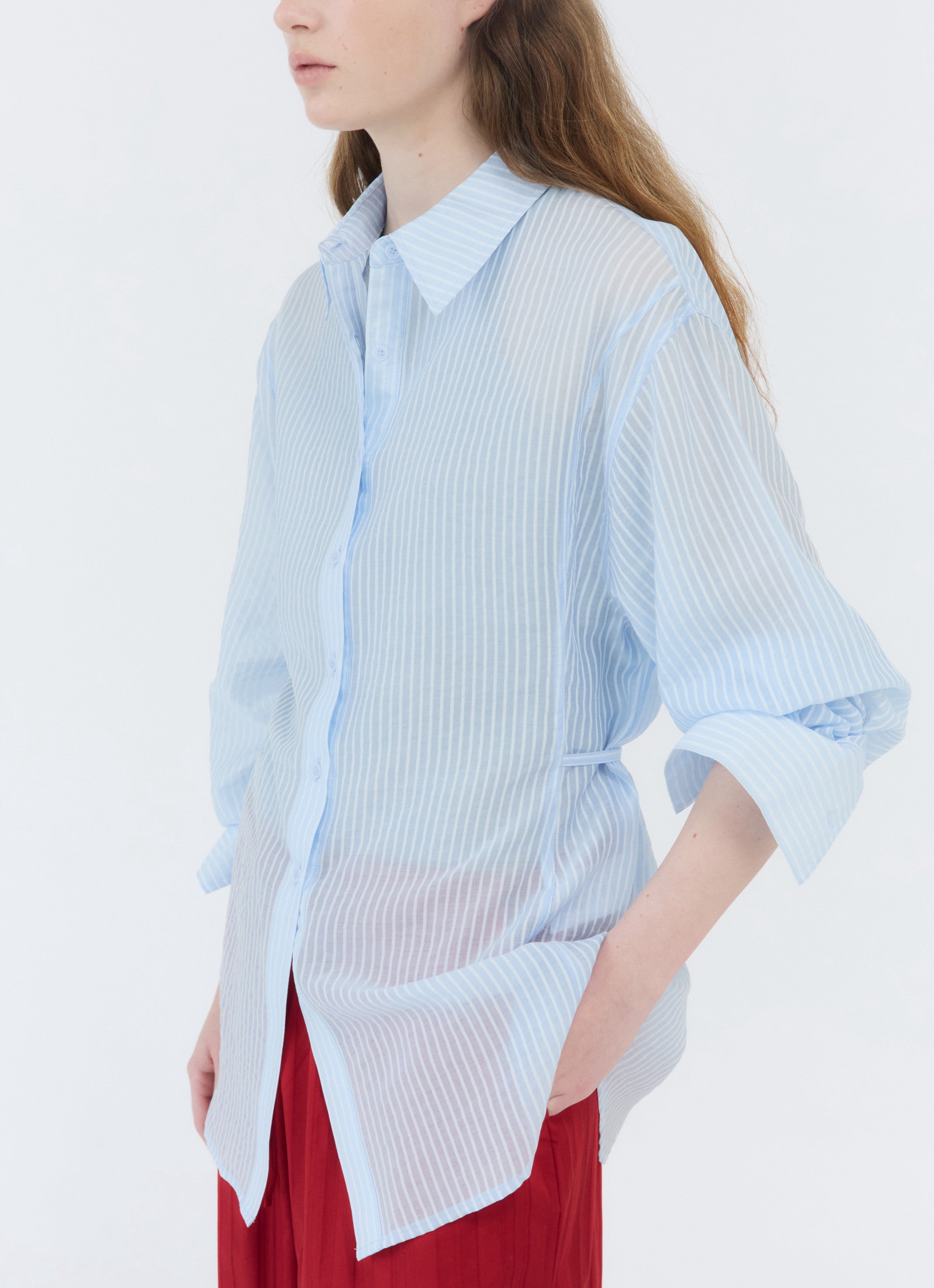 SHEER STRAP BLOUSE