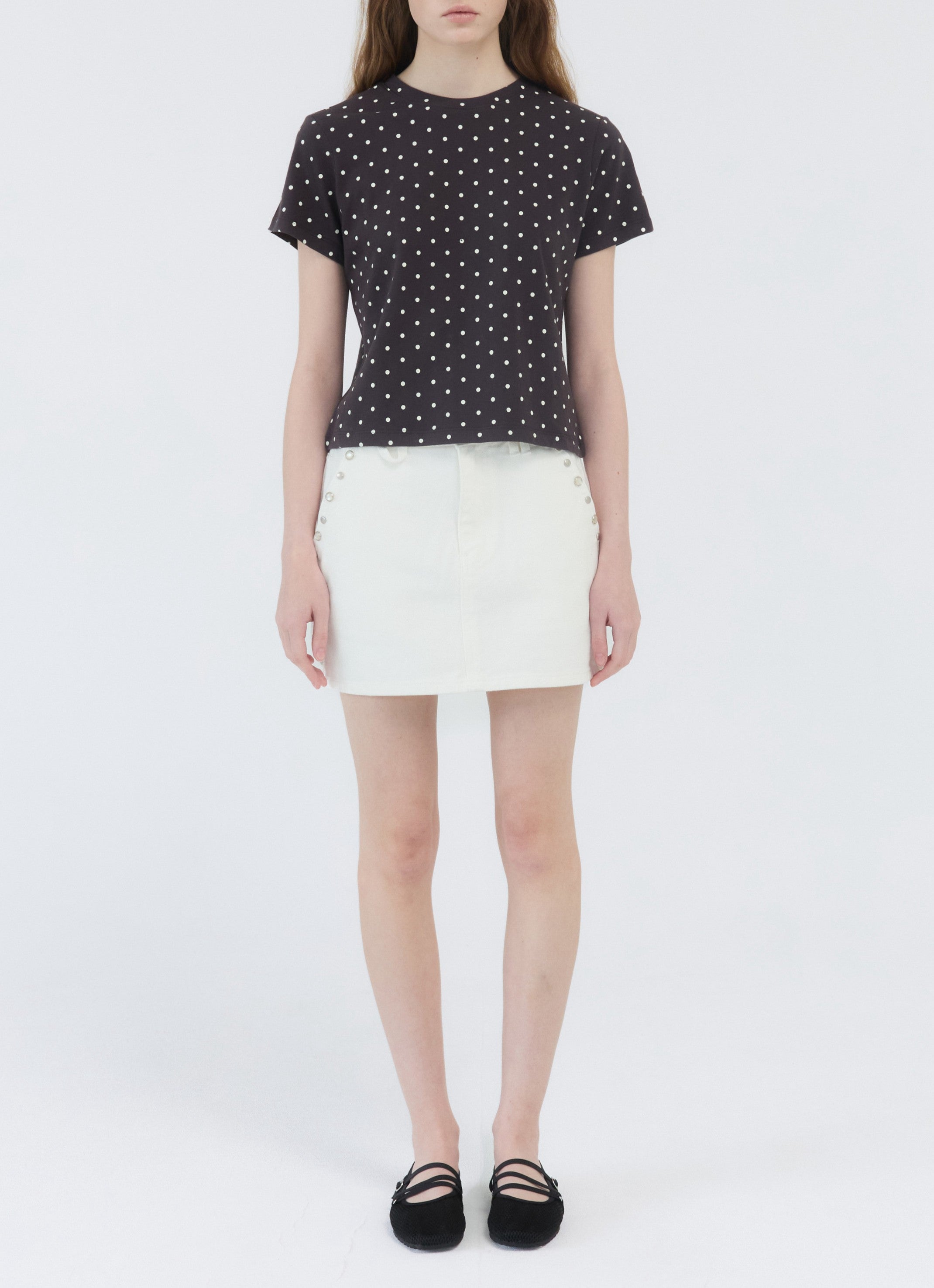 STUD POINT MINI SKIRT